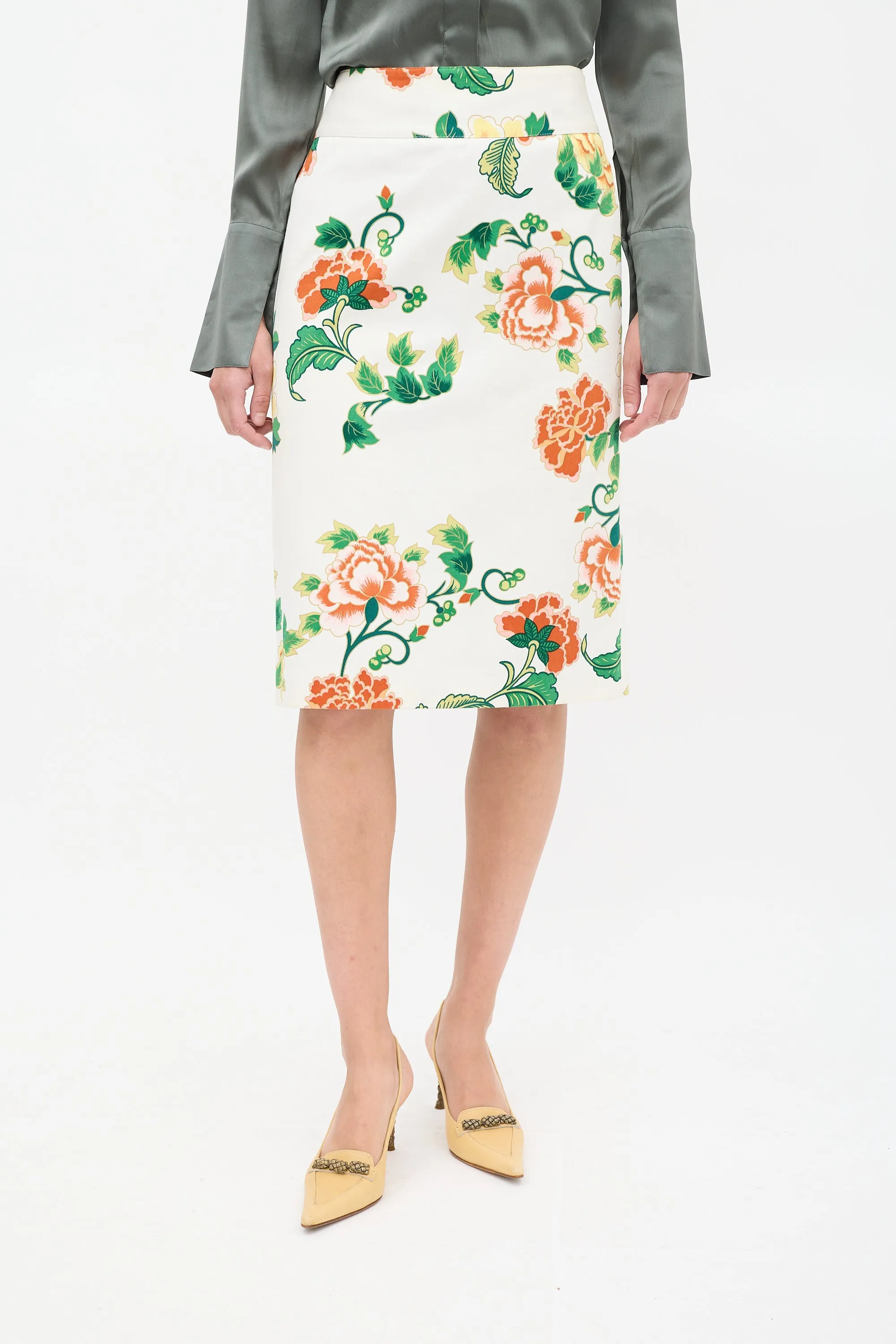 Floral Pencil Skirt sold by VSP Consignment