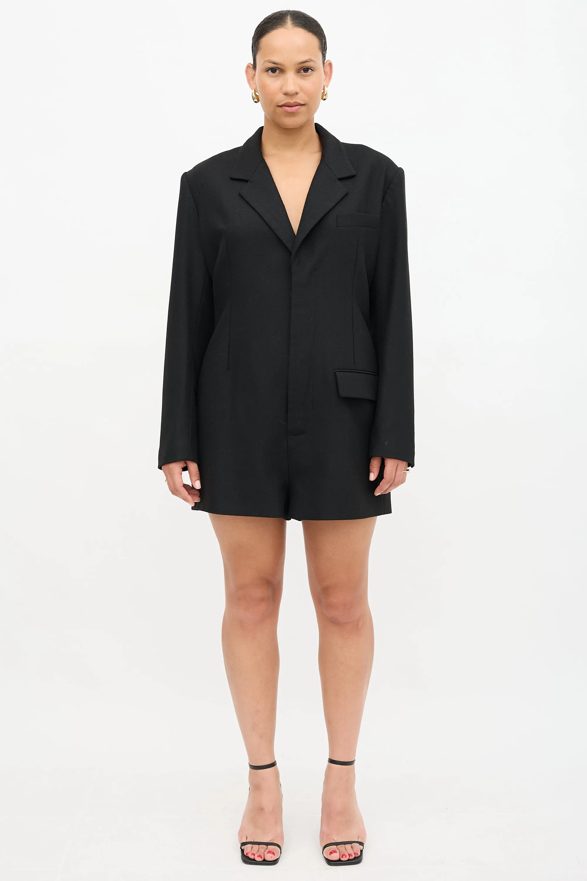 Chevron Blazer Romper sold by VSP Consignment product image thumbnail 2