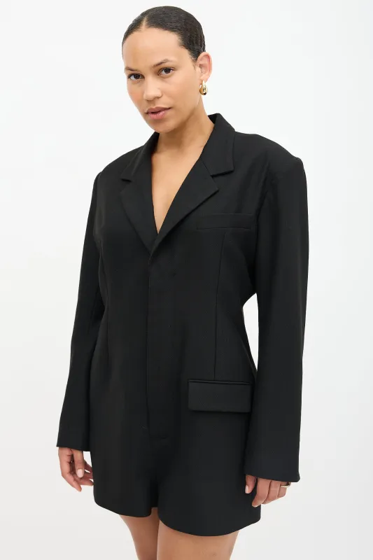 Chevron Blazer Romper sold by VSP Consignment