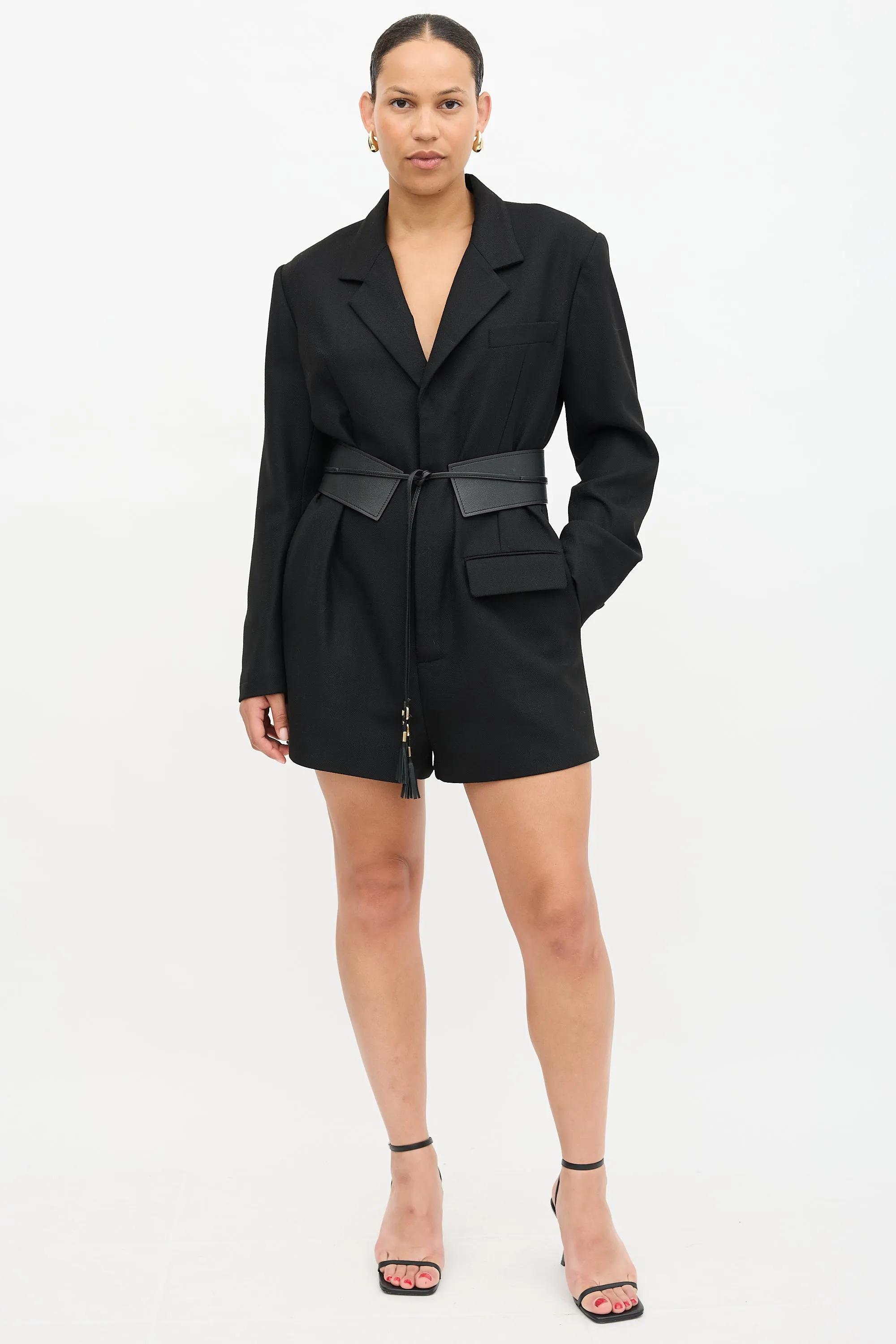 Chevron Blazer Romper sold by VSP Consignment product image thumbnail 3