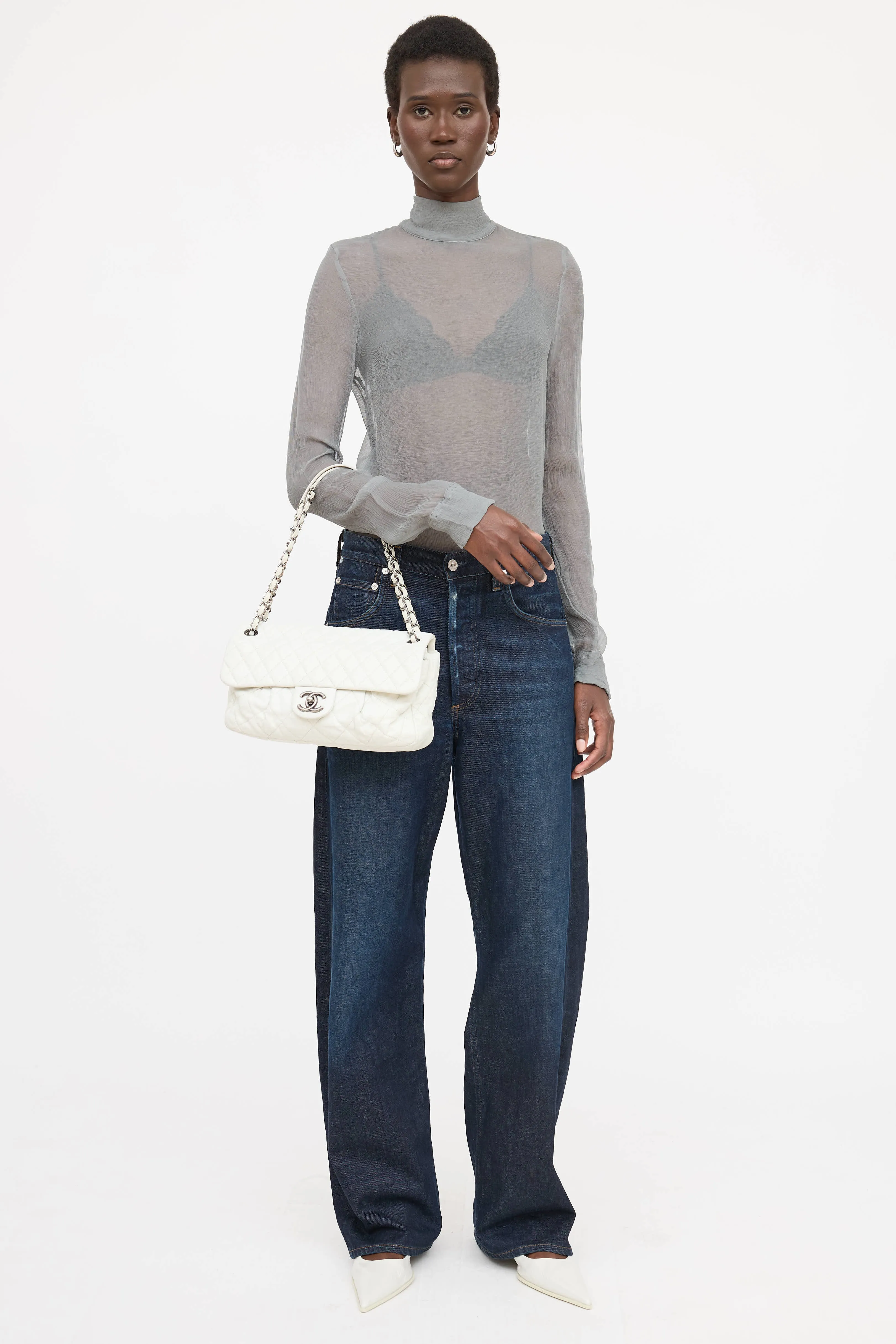 2010 Leather Coco Pleats Bag sold by VSP Consignment product image thumbnail 5