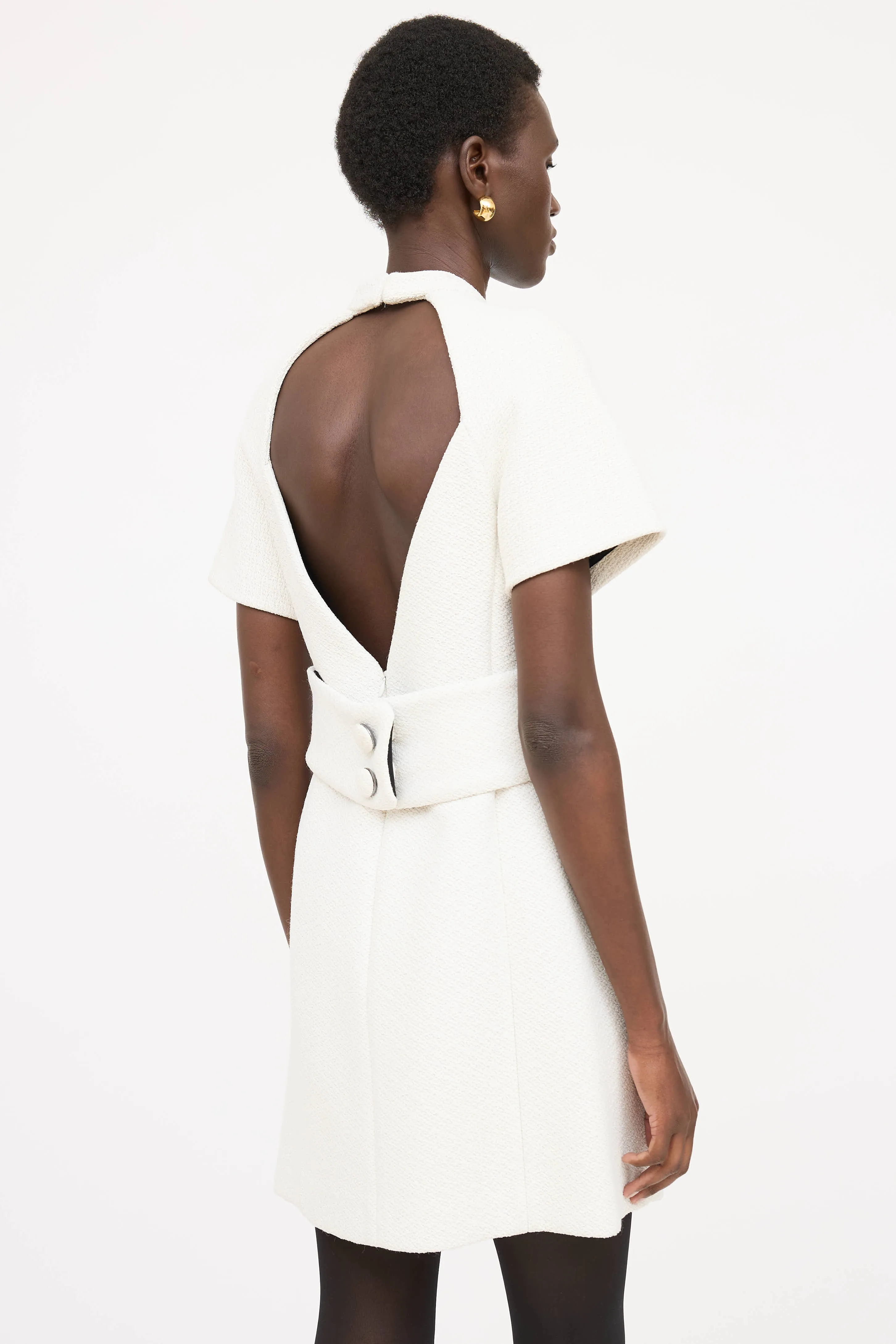 Boucle Belted Dress sold by VSP Consignment product image thumbnail 5