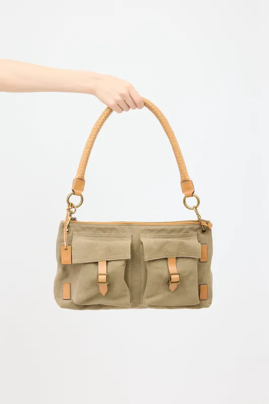 Vintage Canvas Utilitarian Bag sold by VSP Consignment