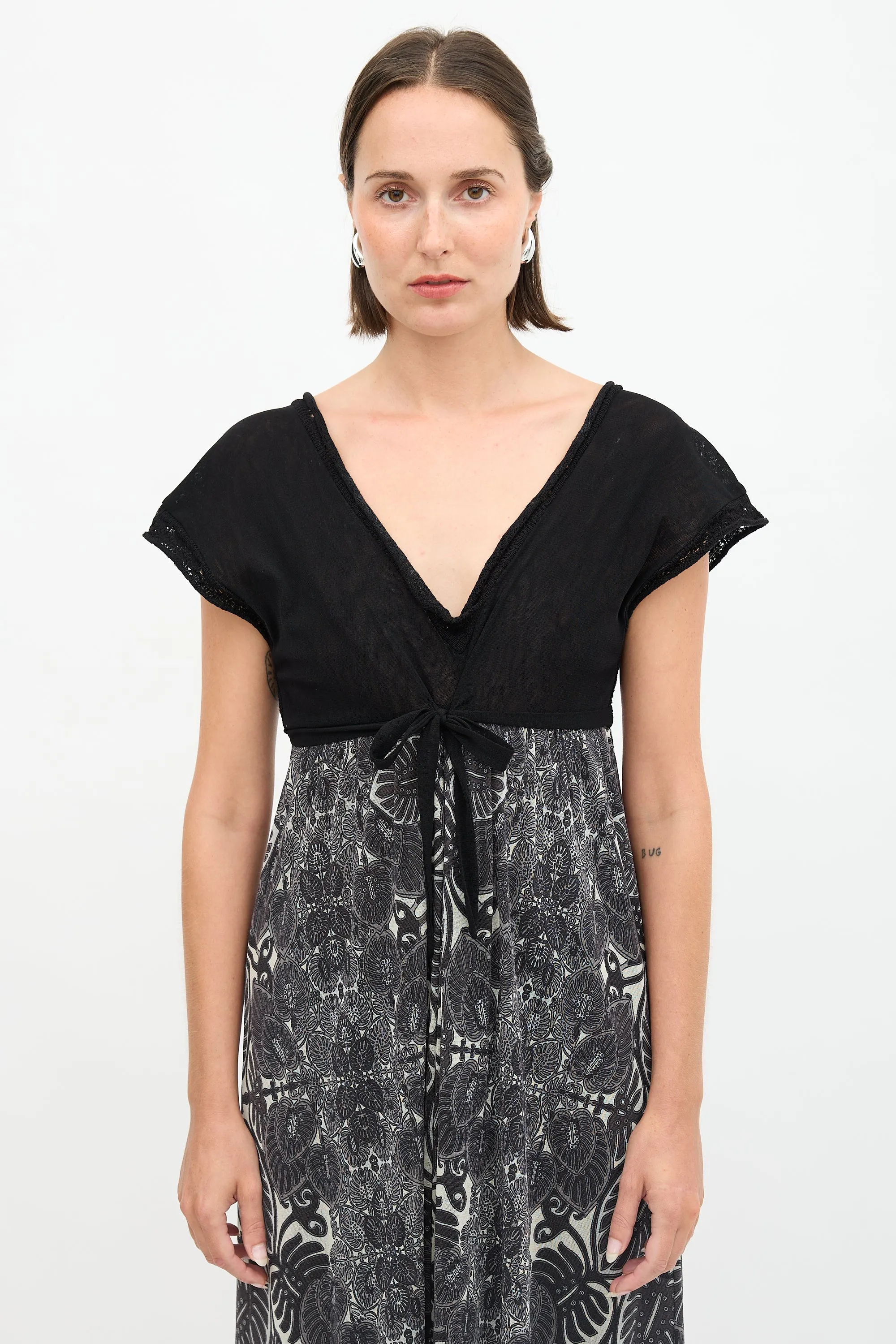 Mesh Leaf Printed Dress sold by VSP Consignment product image thumbnail 2