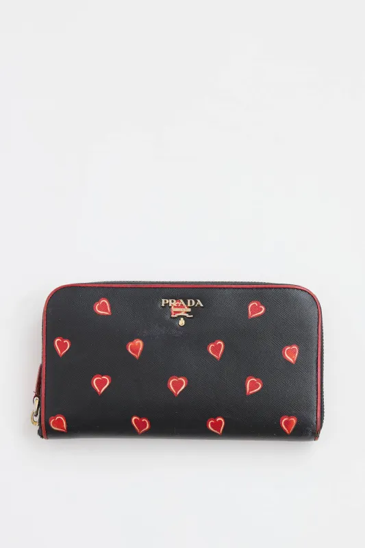 Heart Continental Wallet made by Prada