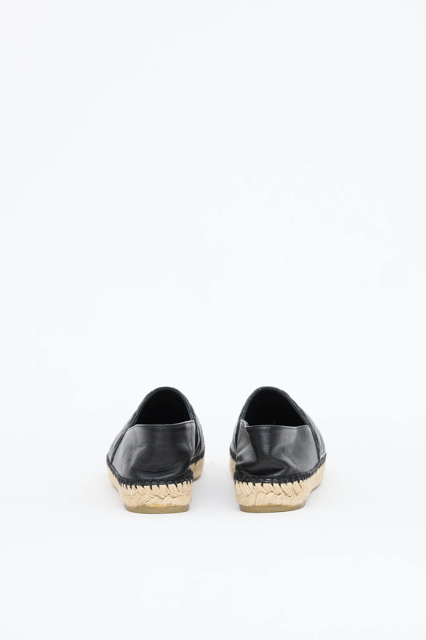 Leather Quilted Espadrille sold by VSP Consignment product image thumbnail 4