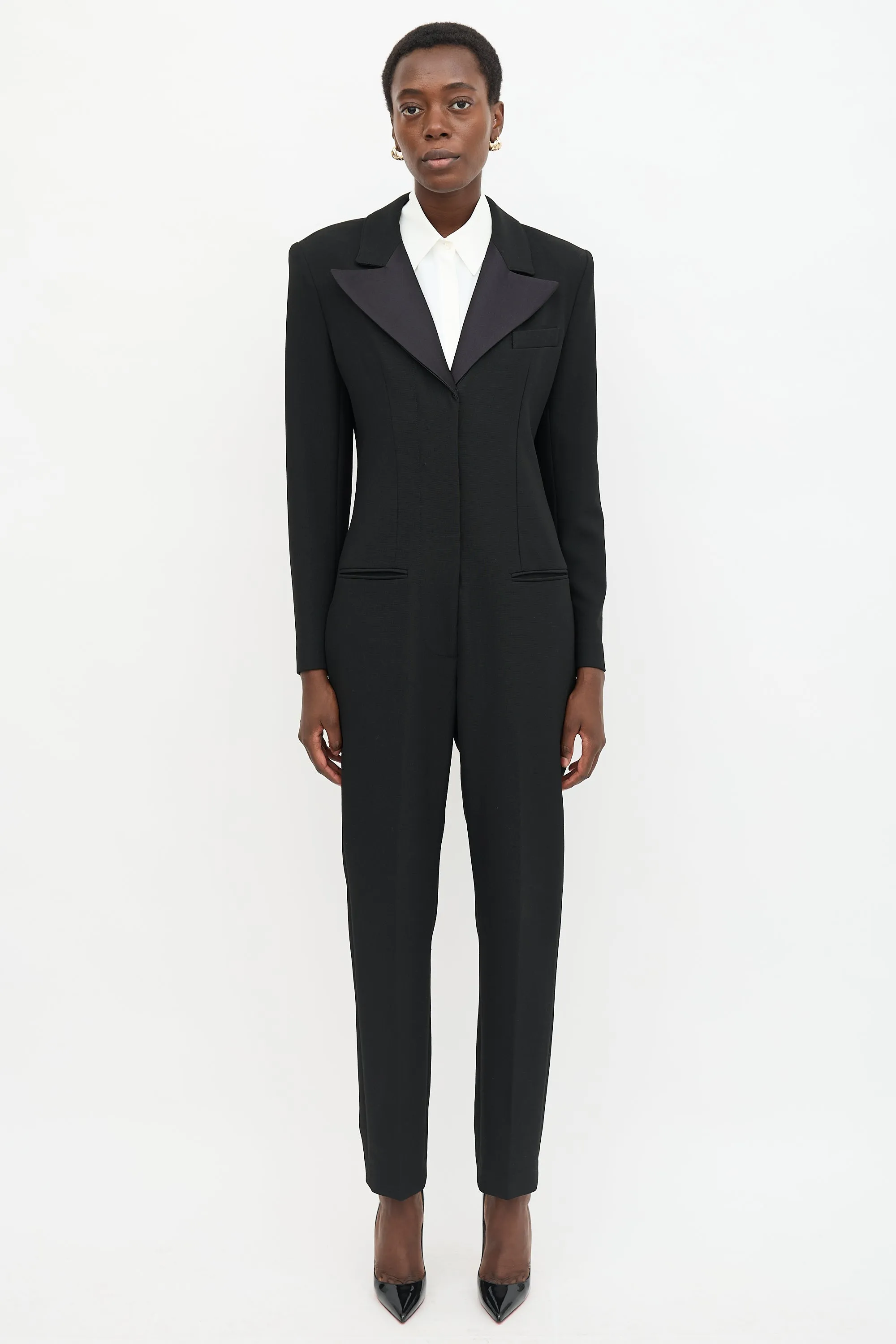 Tuxedo Jumpsuit sold by VSP Consignment