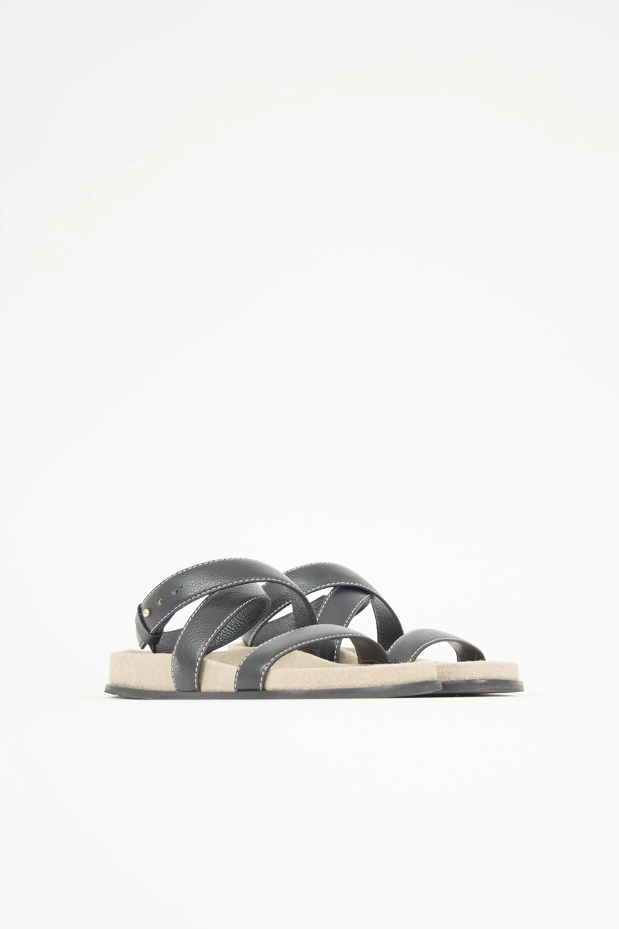 Leather & Canvas Chunky Sandal sold by VSP Consignment product image thumbnail 3