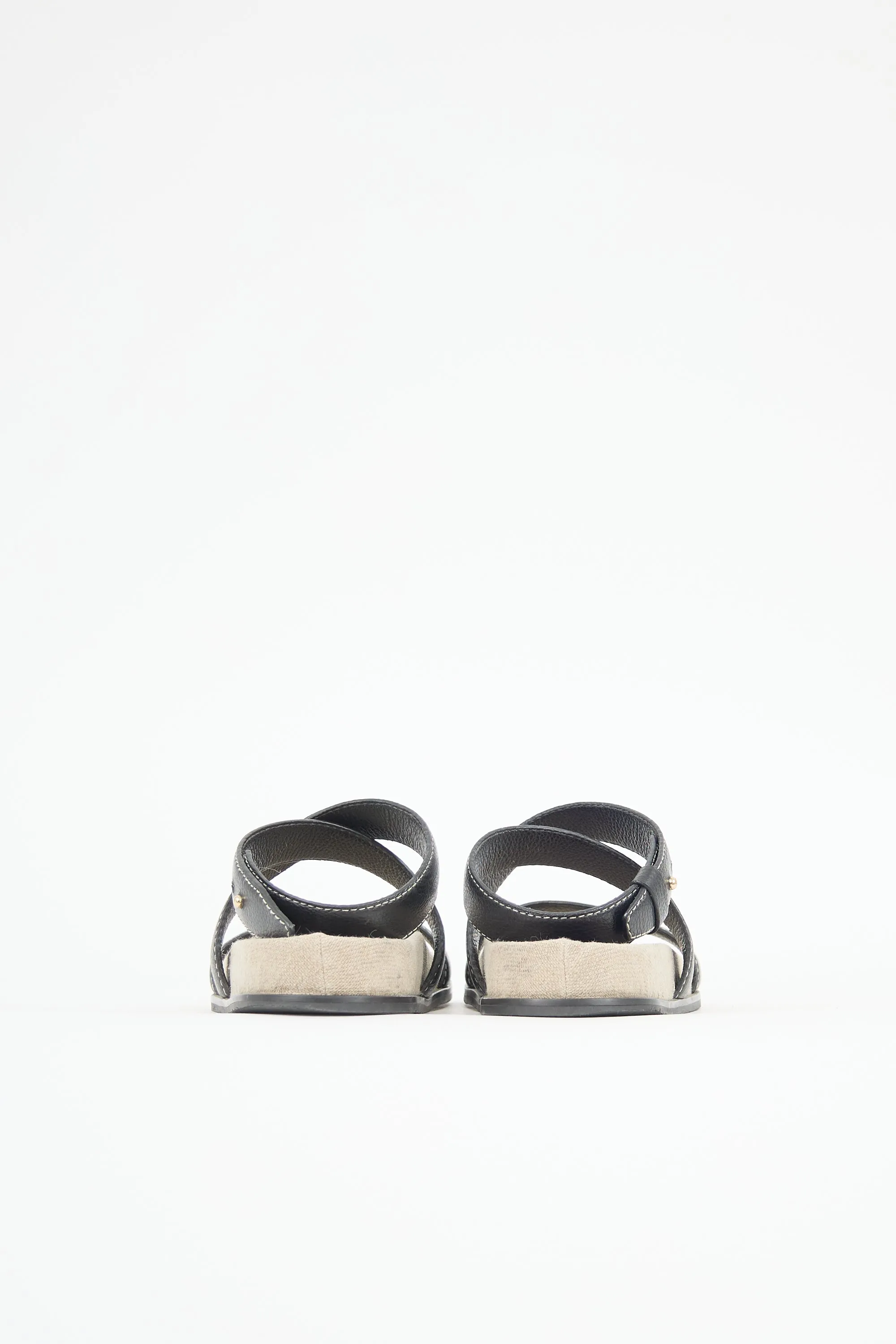 Leather & Canvas Chunky Sandal sold by VSP Consignment product image thumbnail 4