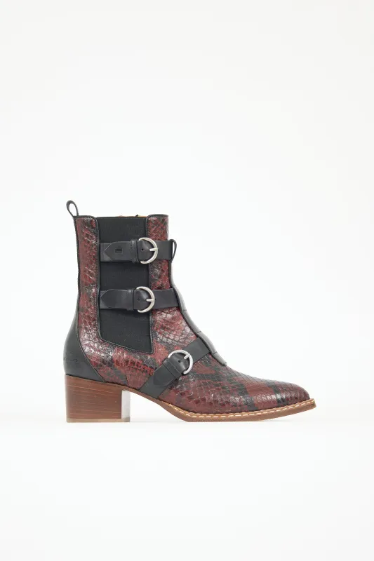 Exotic Leather Chelsea Boot made by Etro