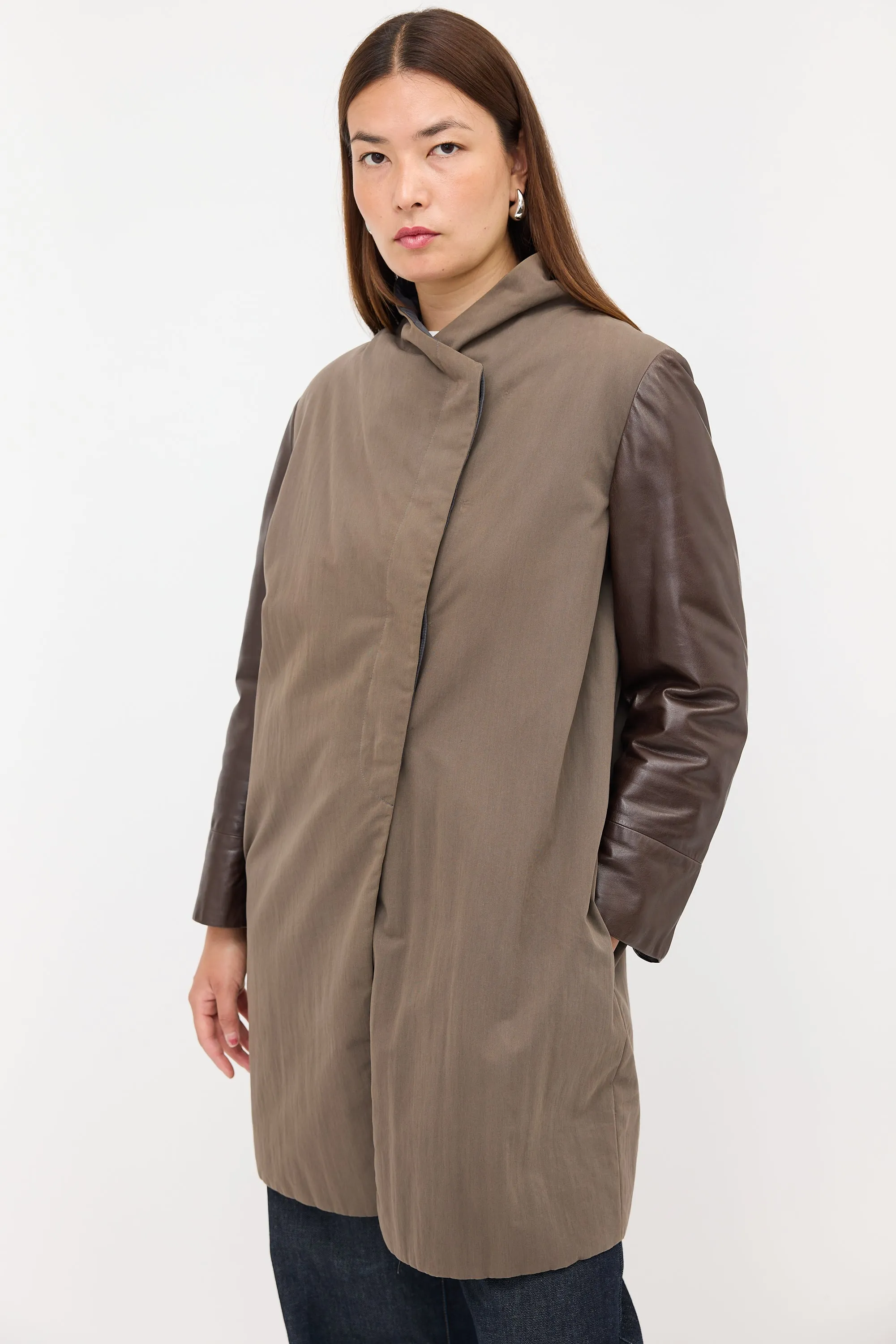 Leather Sleeve Jacket sold by VSP Consignment product image thumbnail 3