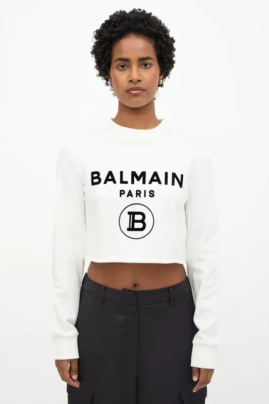 Logo Cropped Sweatshirt sold by VSP Consignment