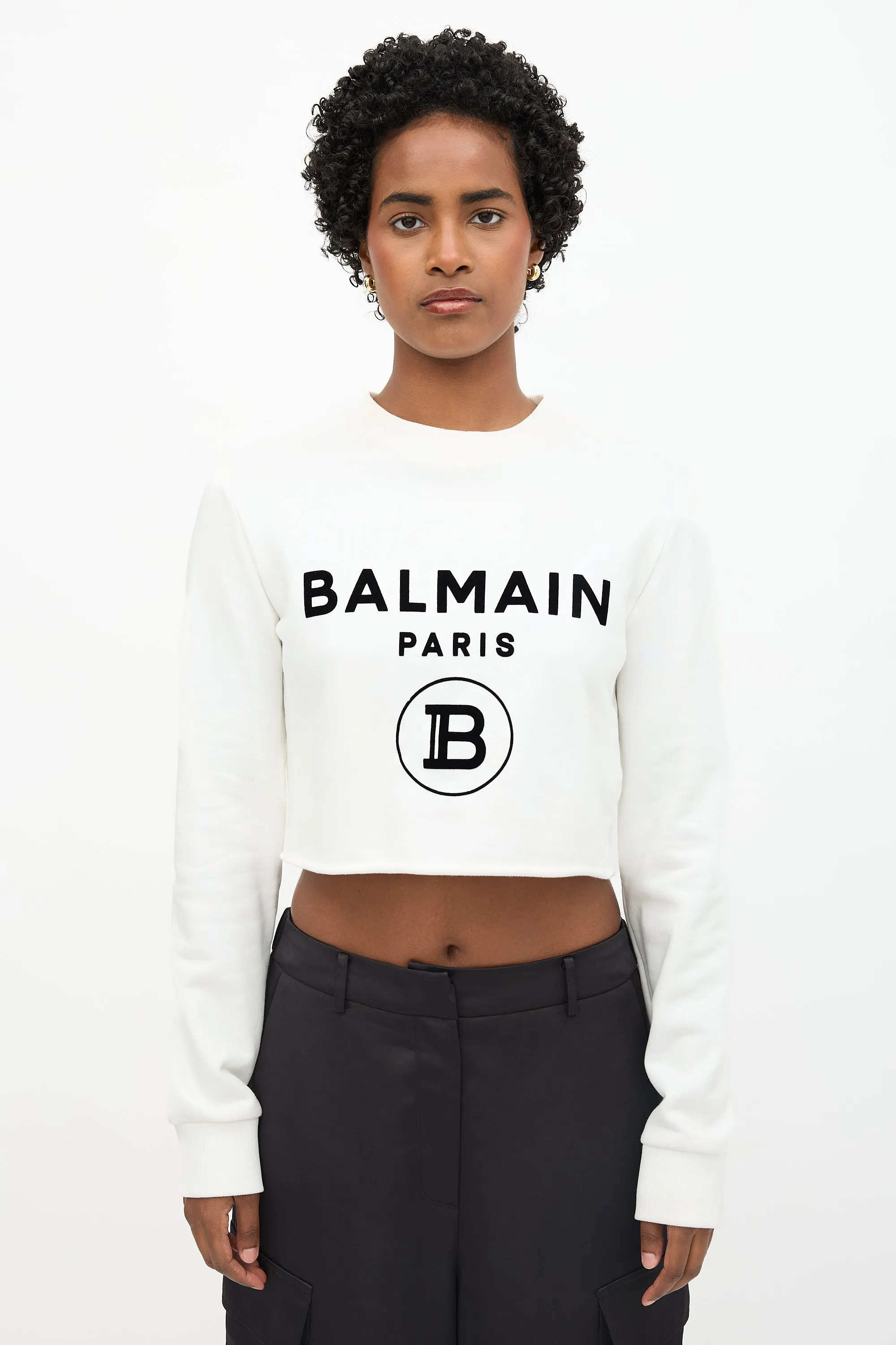 Logo Cropped Sweatshirt sold by VSP Consignment