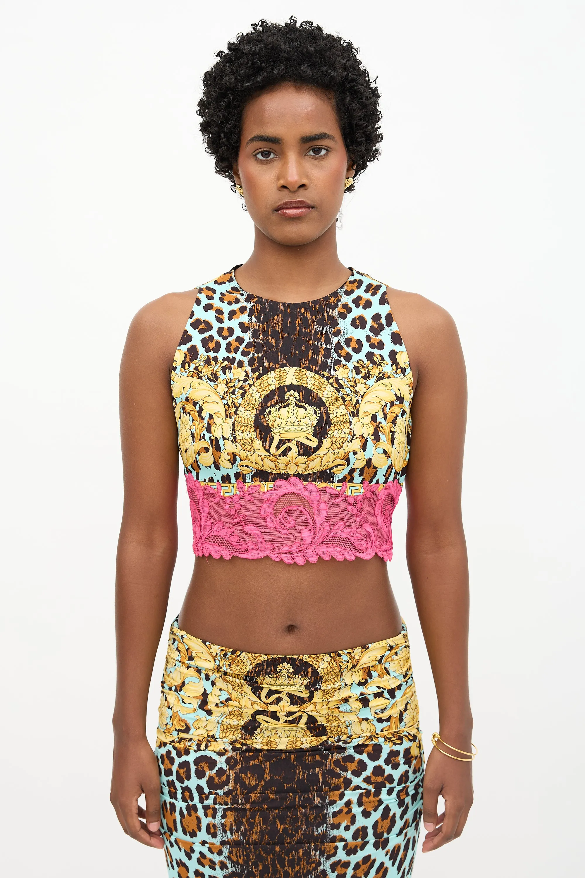 X Fendi 2022 Printed Crop Top sold by VSP Consignment
