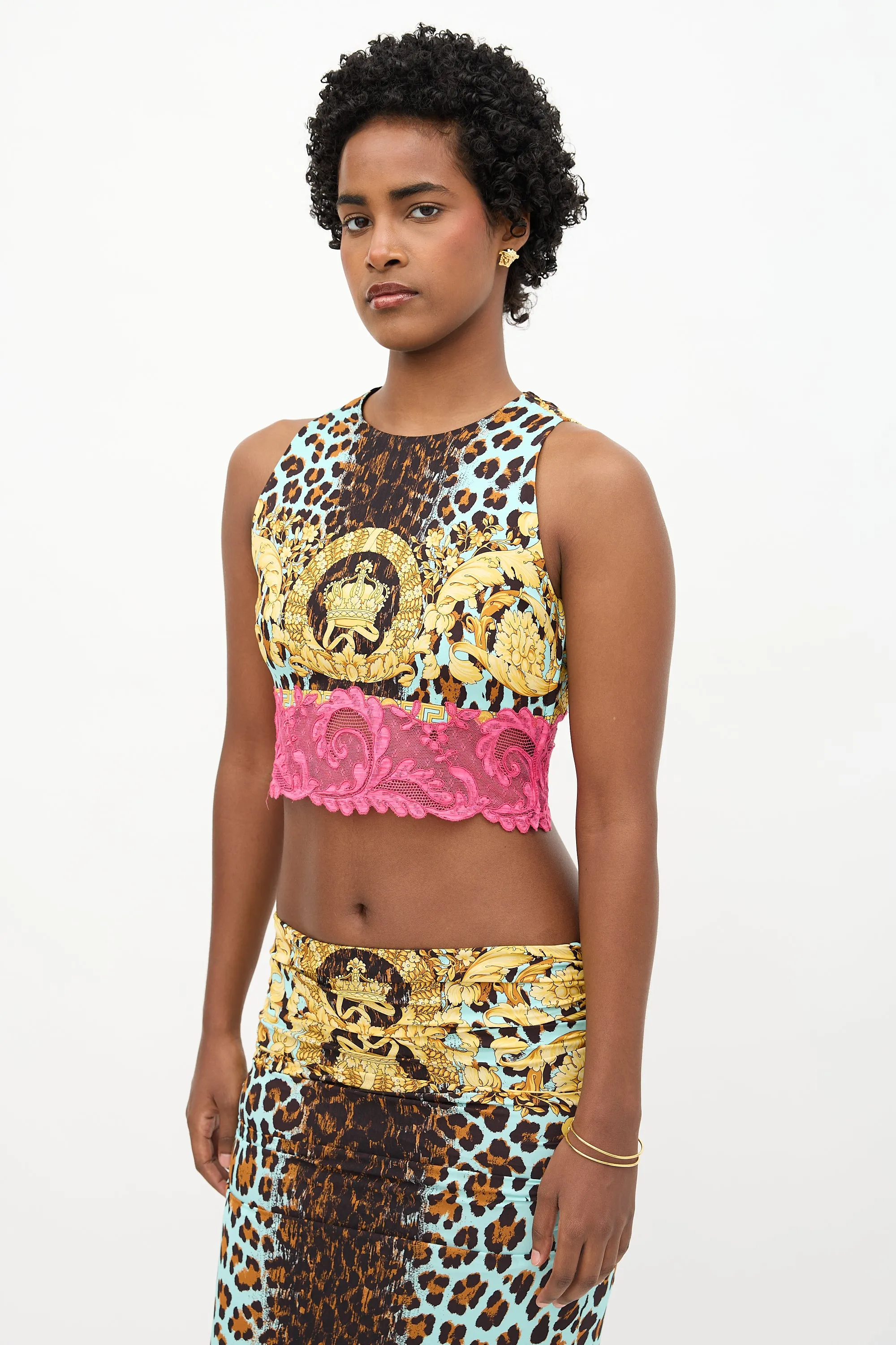 X Fendi 2022 Printed Crop Top sold by VSP Consignment product image thumbnail 3