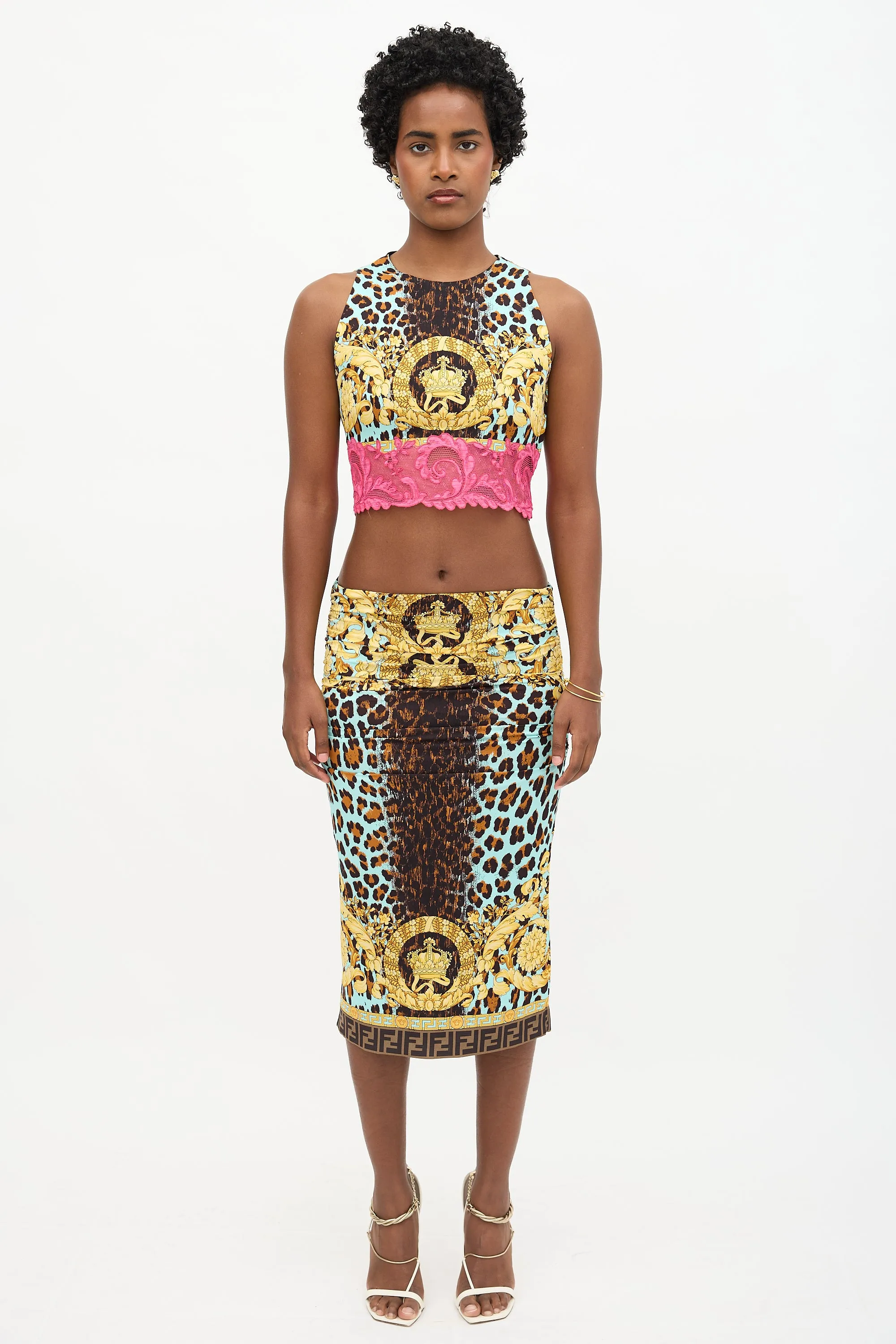 X Fendi 2022 Printed Crop Top sold by VSP Consignment product image thumbnail 2