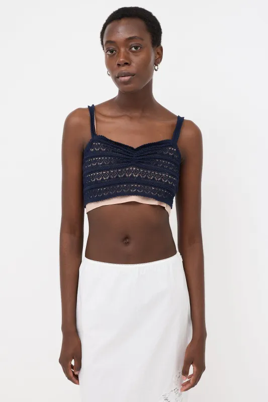 Crochet Cropped Tank Top sold by VSP Consignment