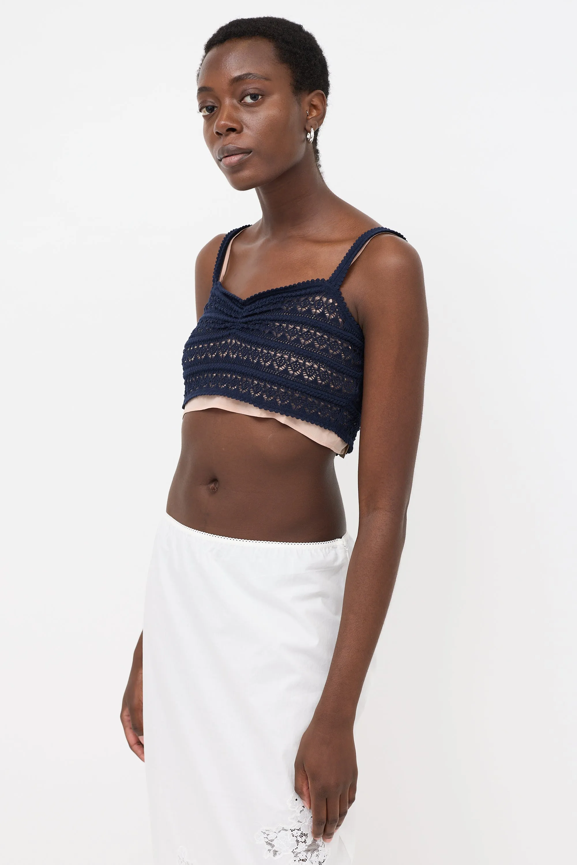Crochet Cropped Tank Top sold by VSP Consignment product image thumbnail 3