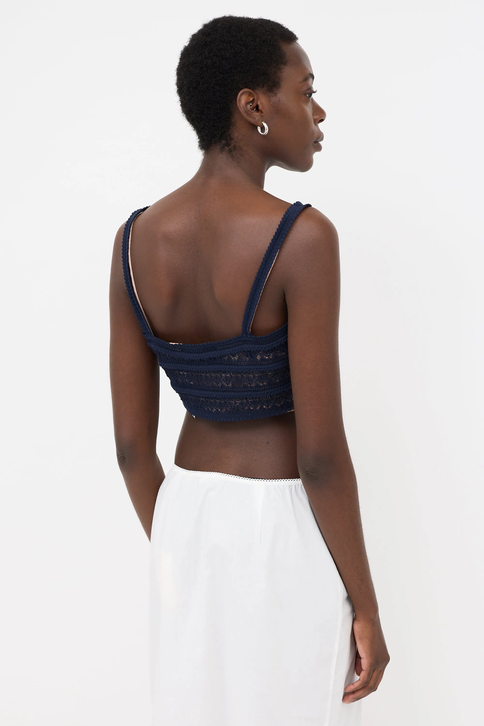 Crochet Cropped Tank Top sold by VSP Consignment product image thumbnail 4