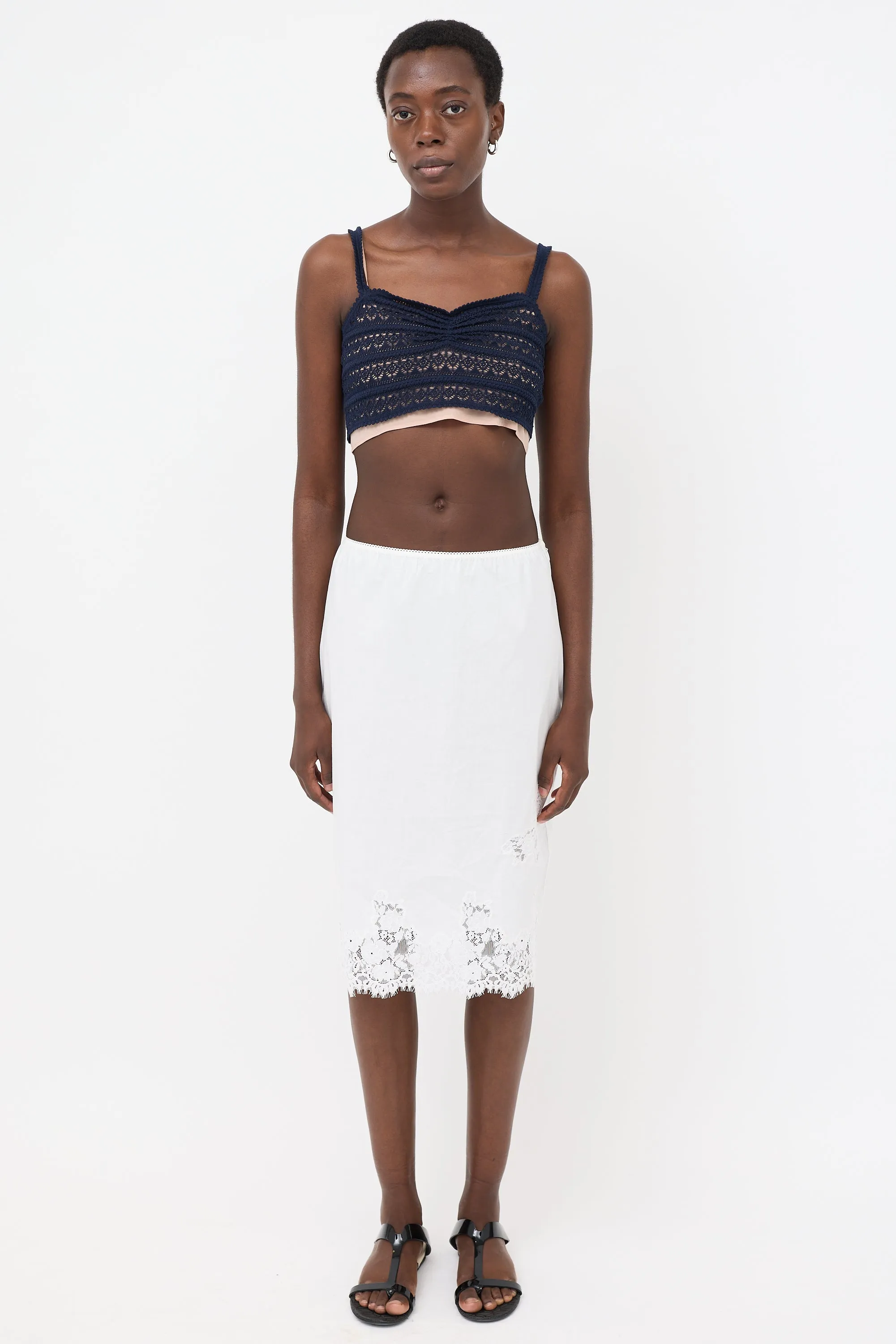 Crochet Cropped Tank Top sold by VSP Consignment product image thumbnail 2