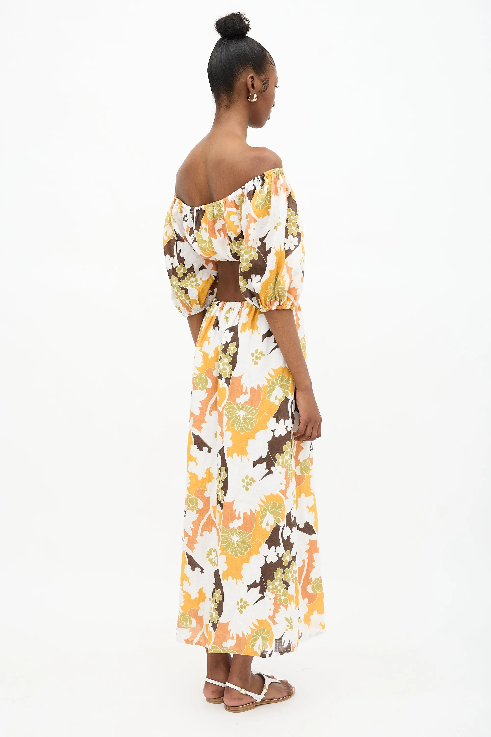 Linen Trinita Floral Dress sold by VSP Consignment product image thumbnail 4