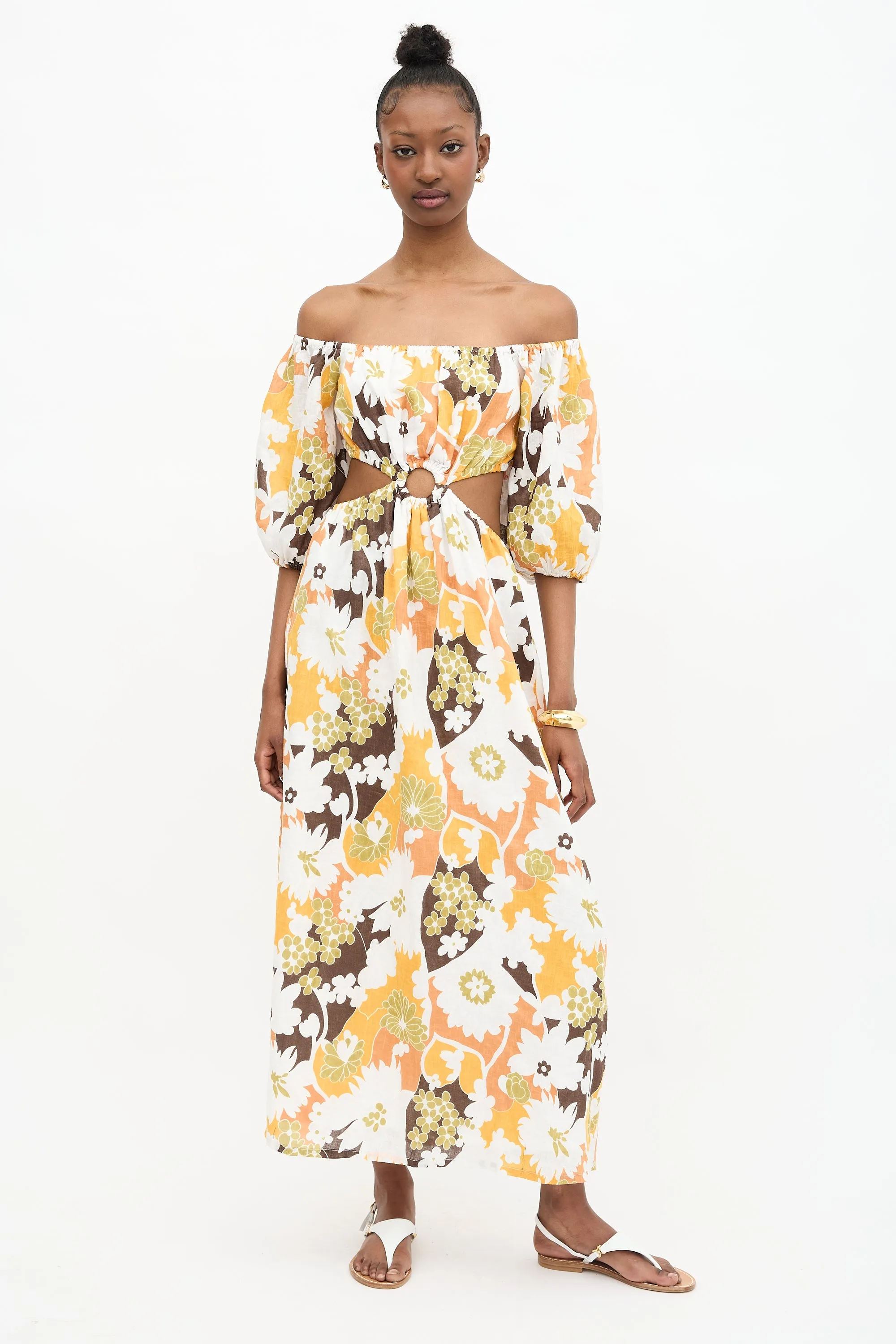 Linen Trinita Floral Dress sold by VSP Consignment product image thumbnail 5