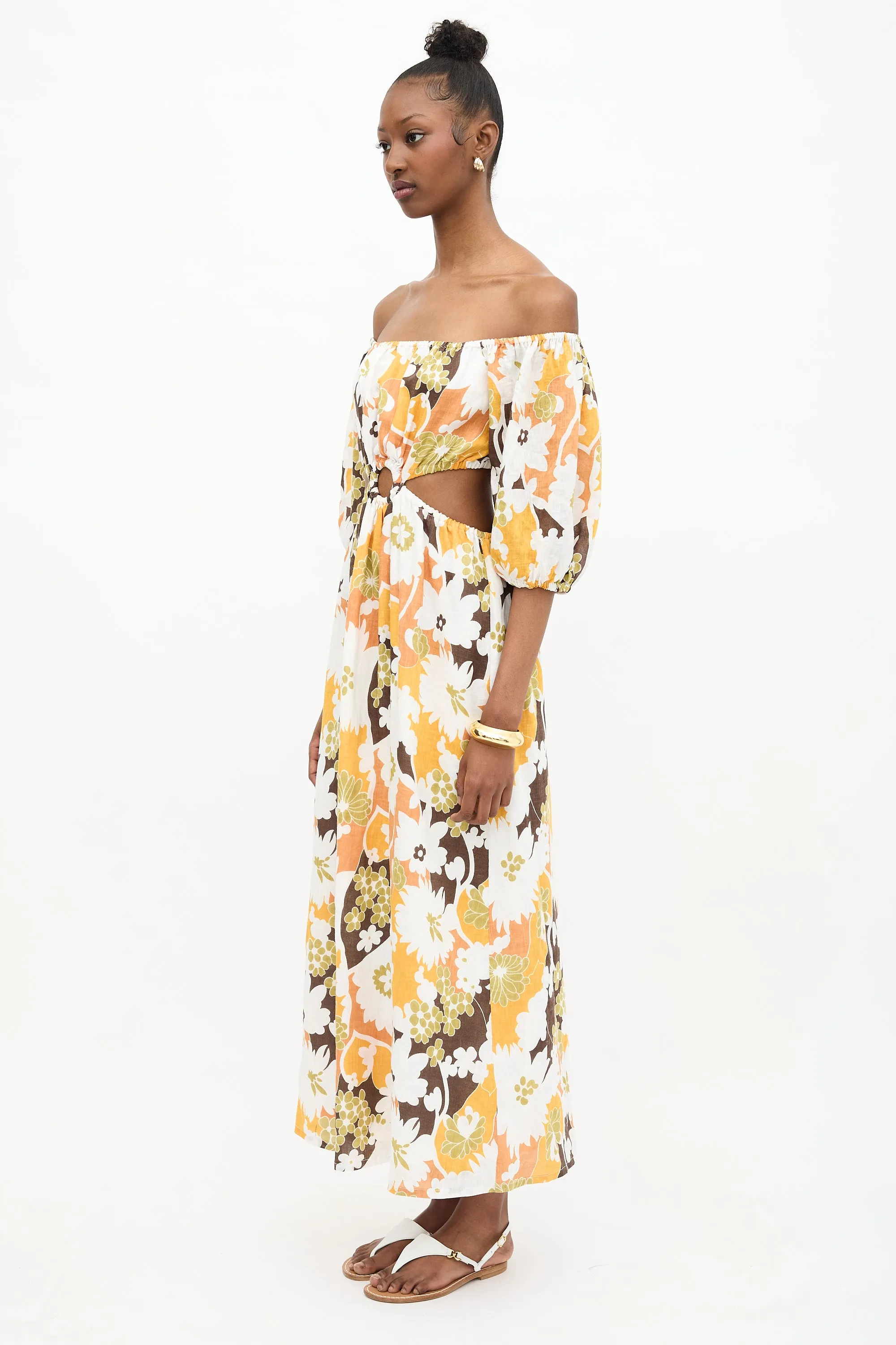 Linen Trinita Floral Dress sold by VSP Consignment product image thumbnail 3