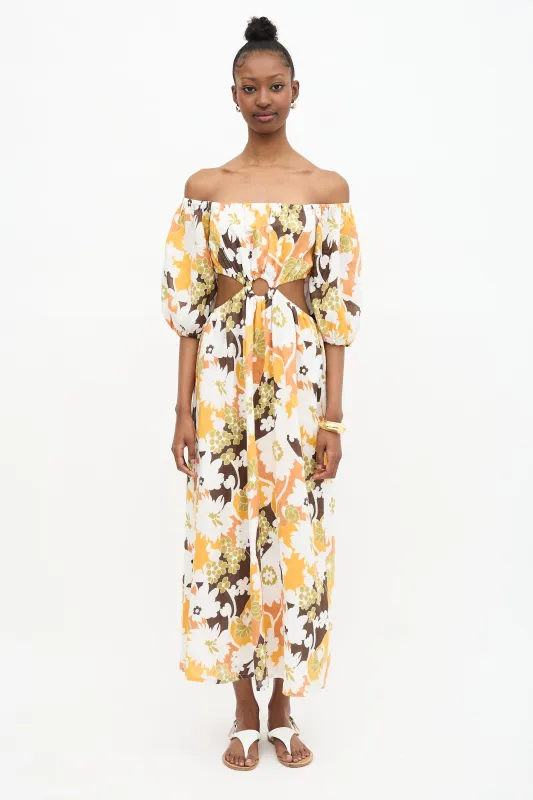 Linen Trinita Floral Dress made by Faithfull the Brand