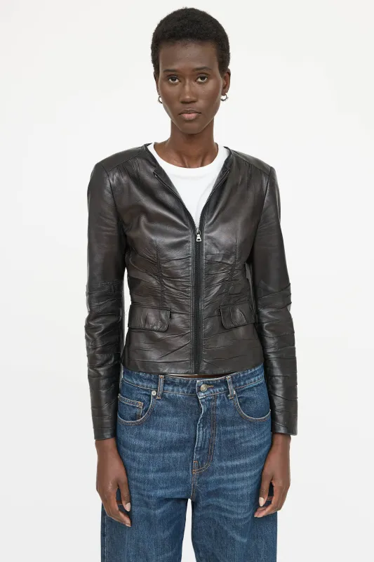 2006 Leather ZIp Jacket sold by VSP Consignment