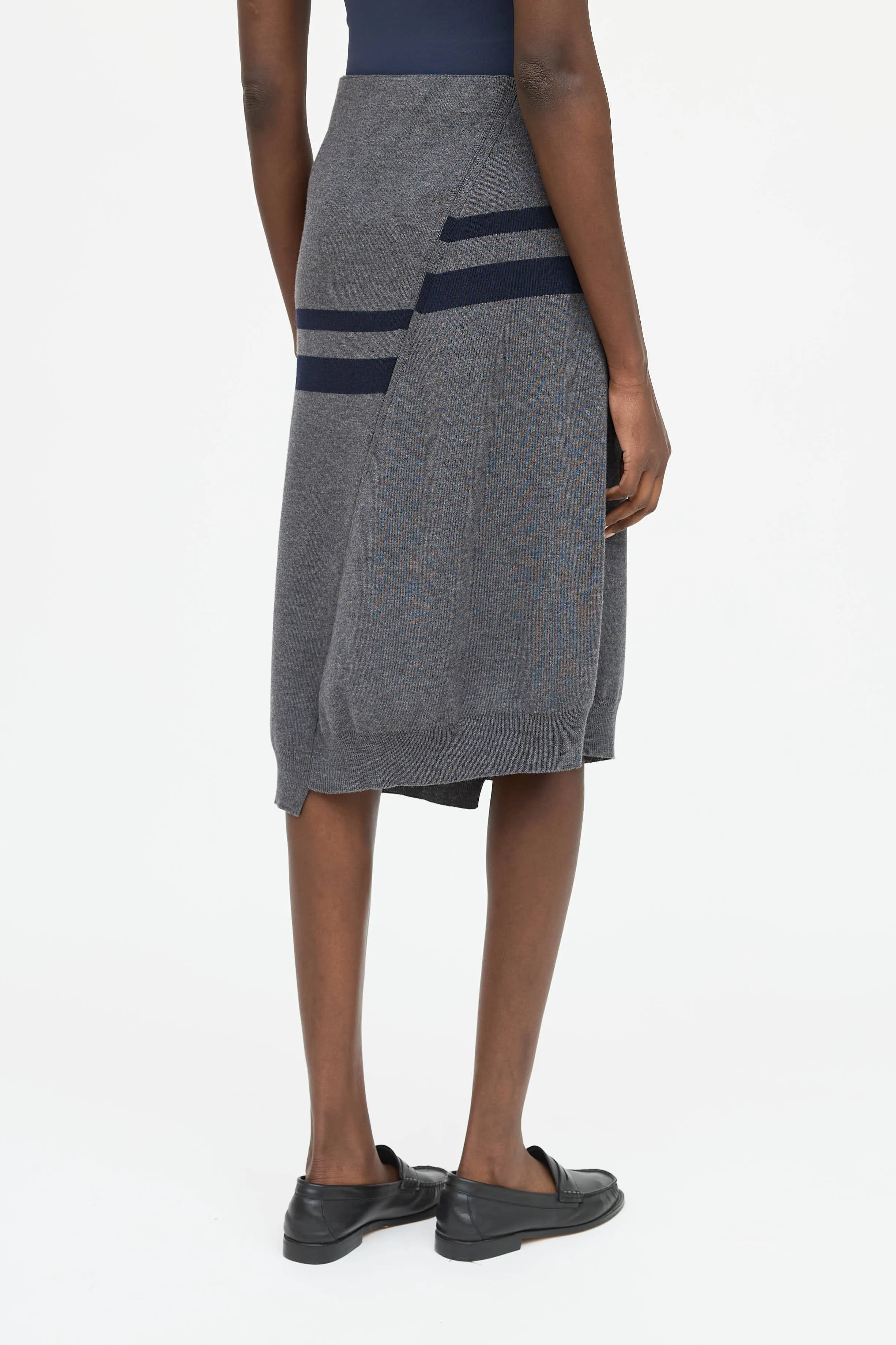 Wool Stripe Skirt sold by VSP Consignment product image thumbnail 4