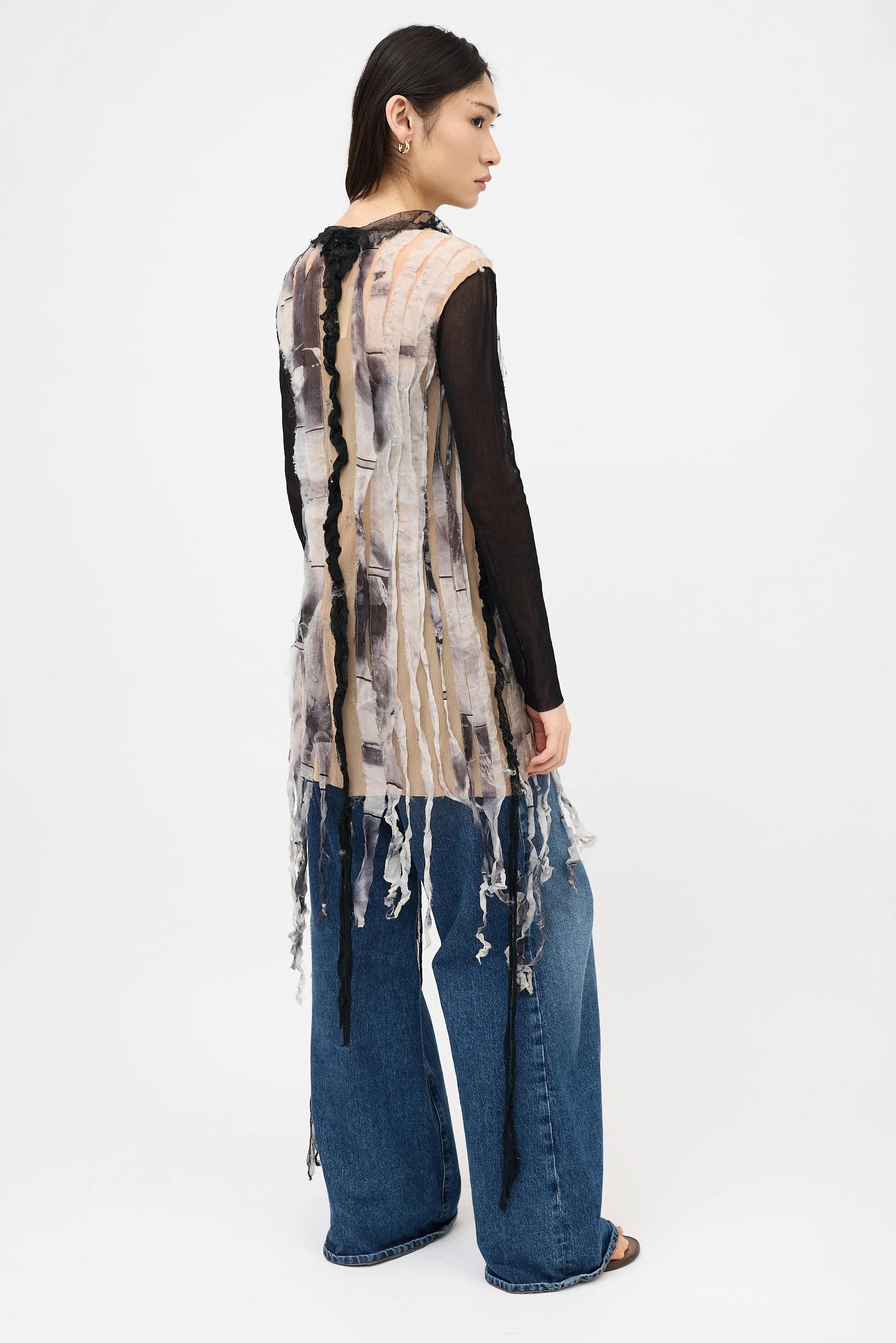 Vintage Mesh Fringe Top sold by VSP Consignment product image thumbnail 5