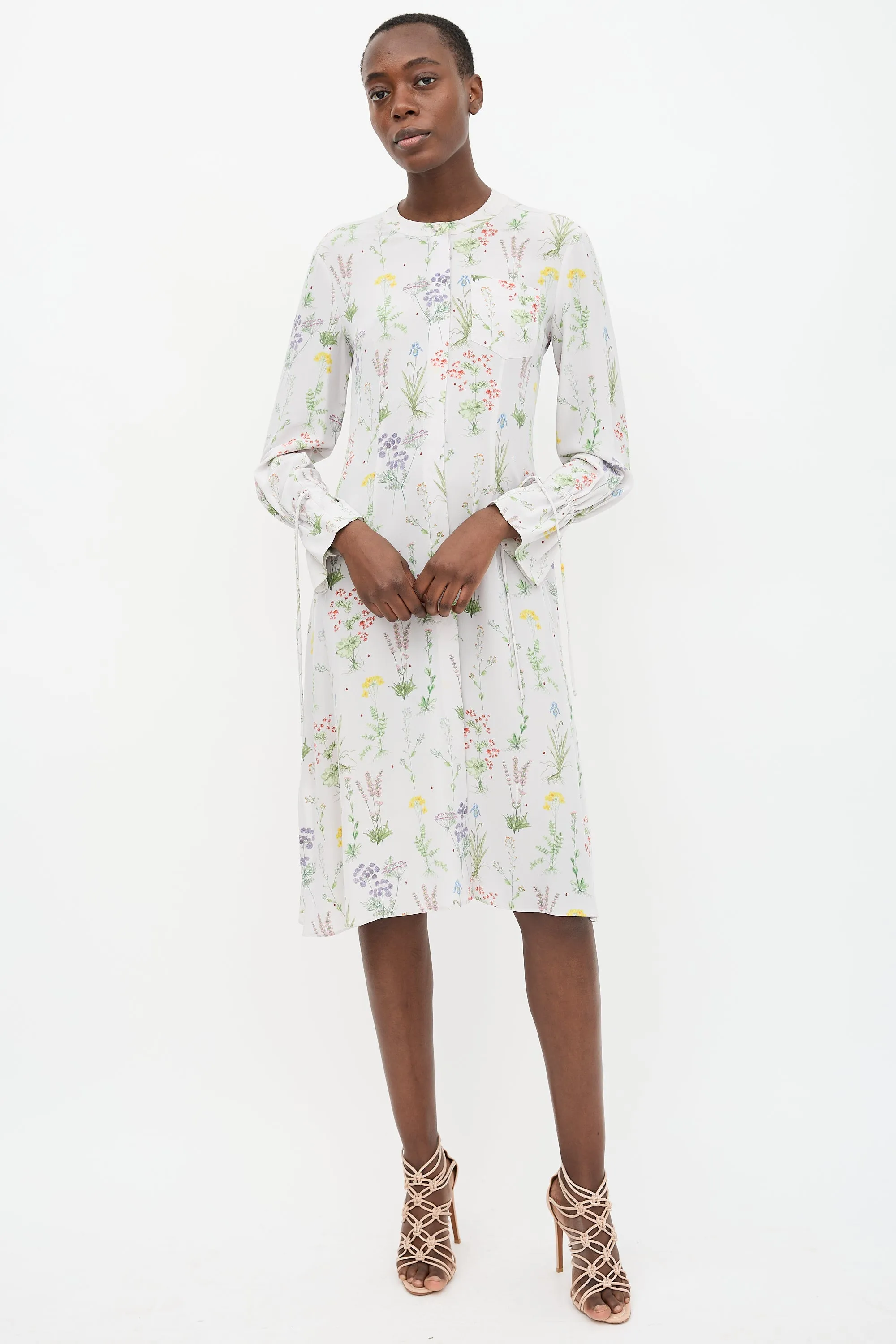 Silk Floral Dress sold by VSP Consignment product image thumbnail 2