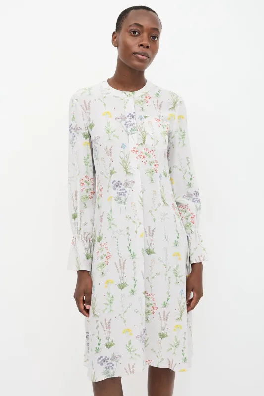 Silk Floral Dress sold by VSP Consignment