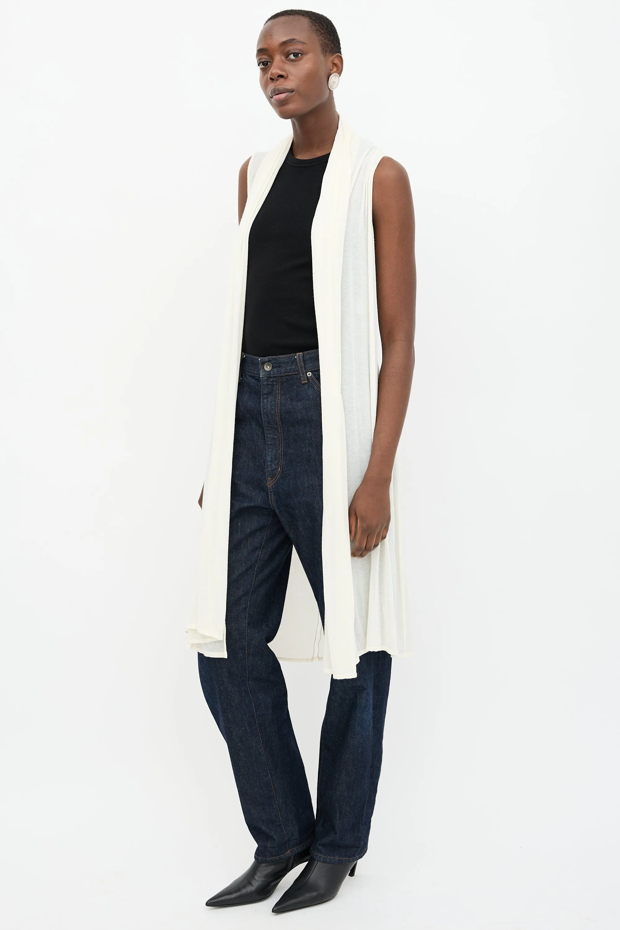 Sleeveless Long Cardigan sold by VSP Consignment product image thumbnail 3