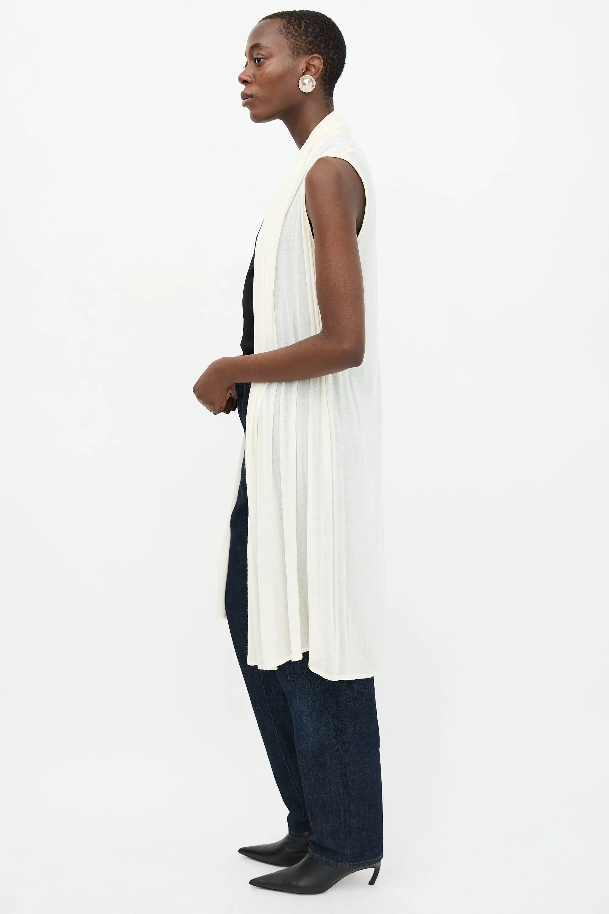 Sleeveless Long Cardigan sold by VSP Consignment product image thumbnail 4