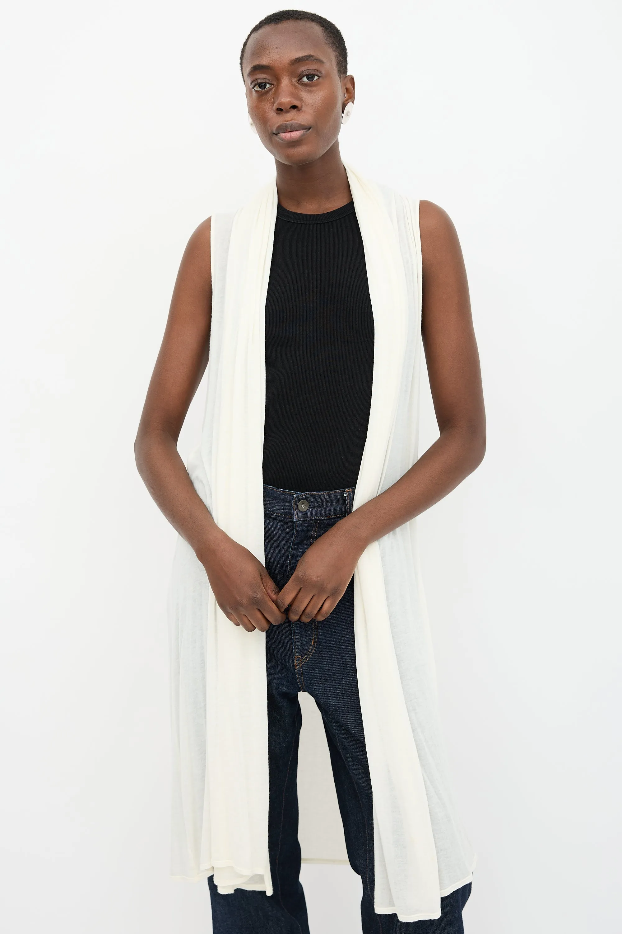 Sleeveless Long Cardigan sold by VSP Consignment