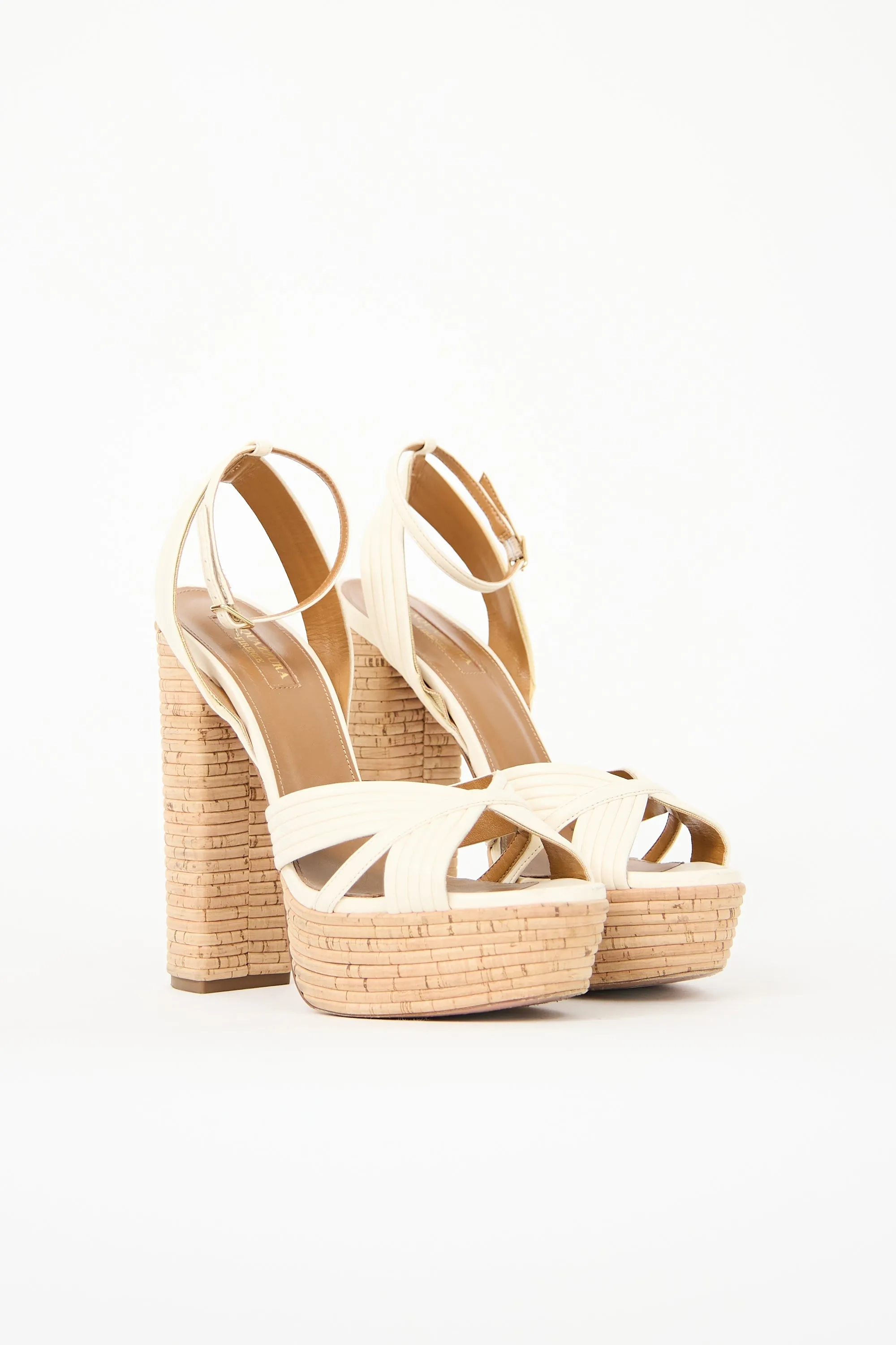 Leather & Cork Sundance Heel sold by VSP Consignment product image thumbnail 2