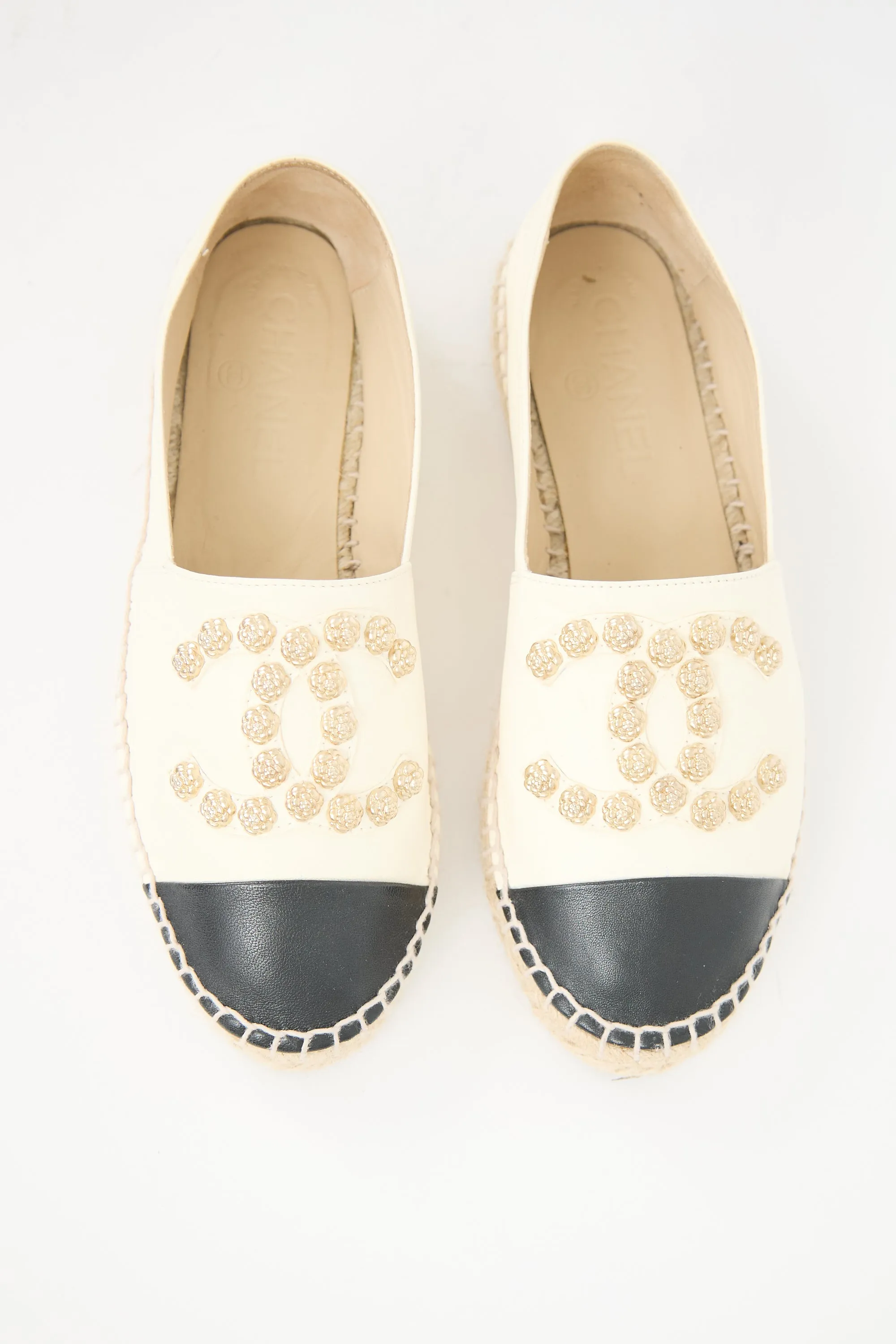 Leather CC Espadrille Flat sold by VSP Consignment product image thumbnail 2