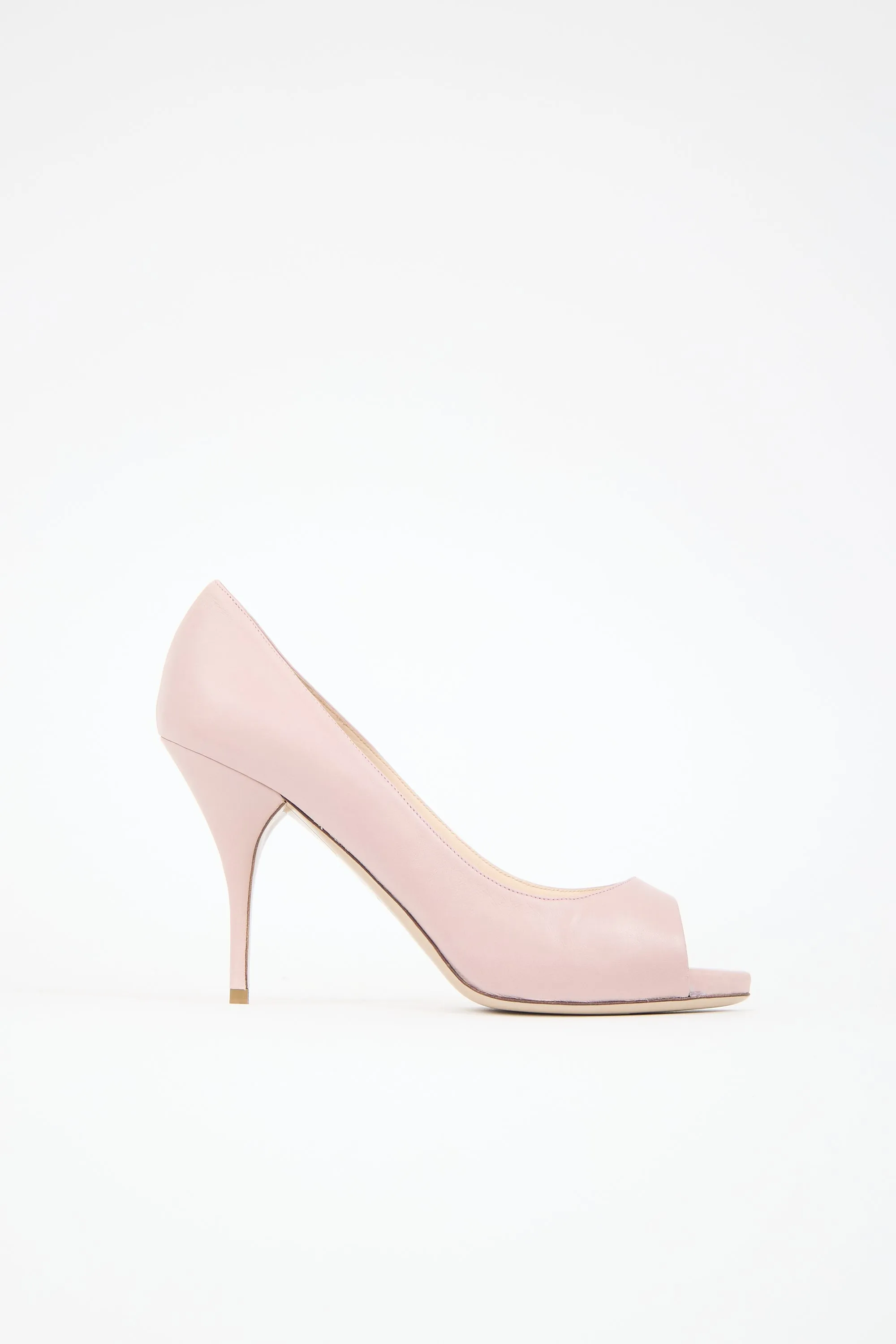 Leather Peep Toe Heel sold by VSP Consignment