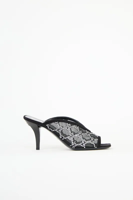GG Mesh Embellished Mule sold by VSP Consignment