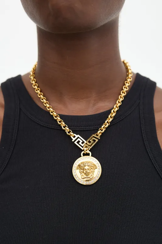 Icon Medusa Medallion Chain Necklace sold by VSP Consignment