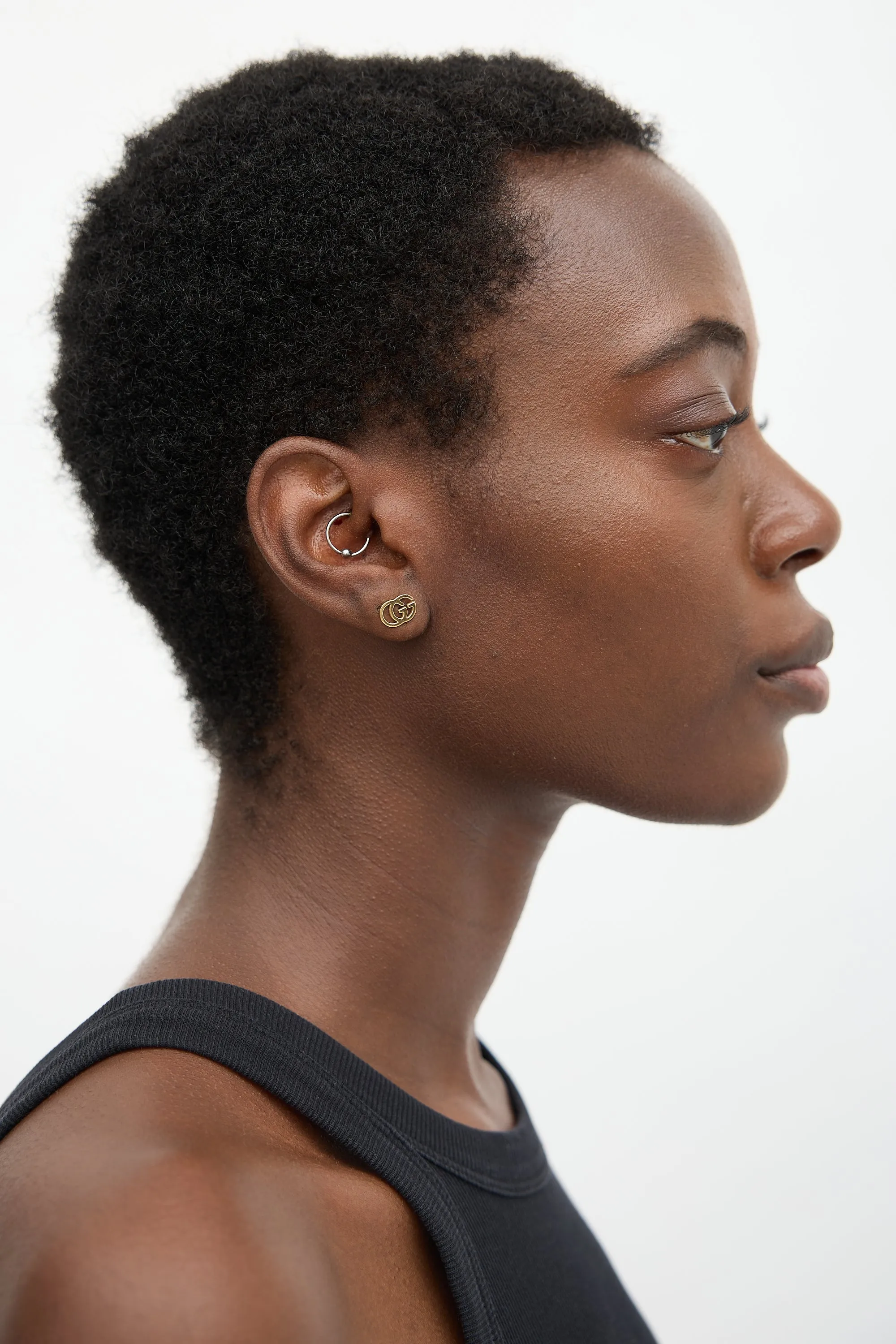 18K Gold GG Stud Earrings sold by VSP Consignment product image thumbnail 3