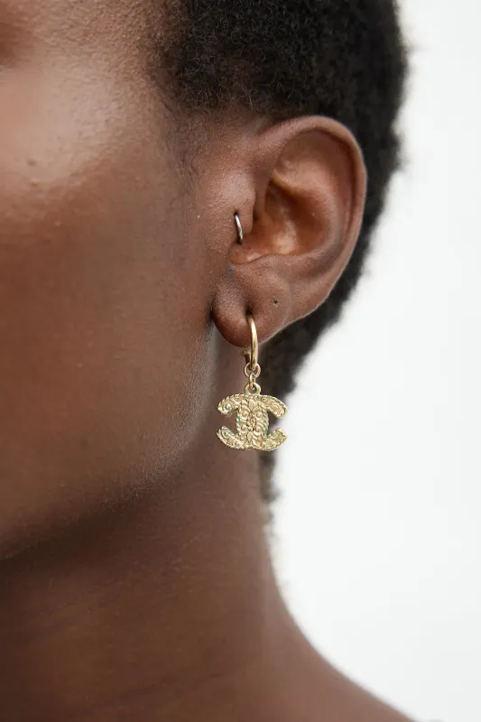 Fall 2008 Interlocking CC Dangle Earrings made by Chanel