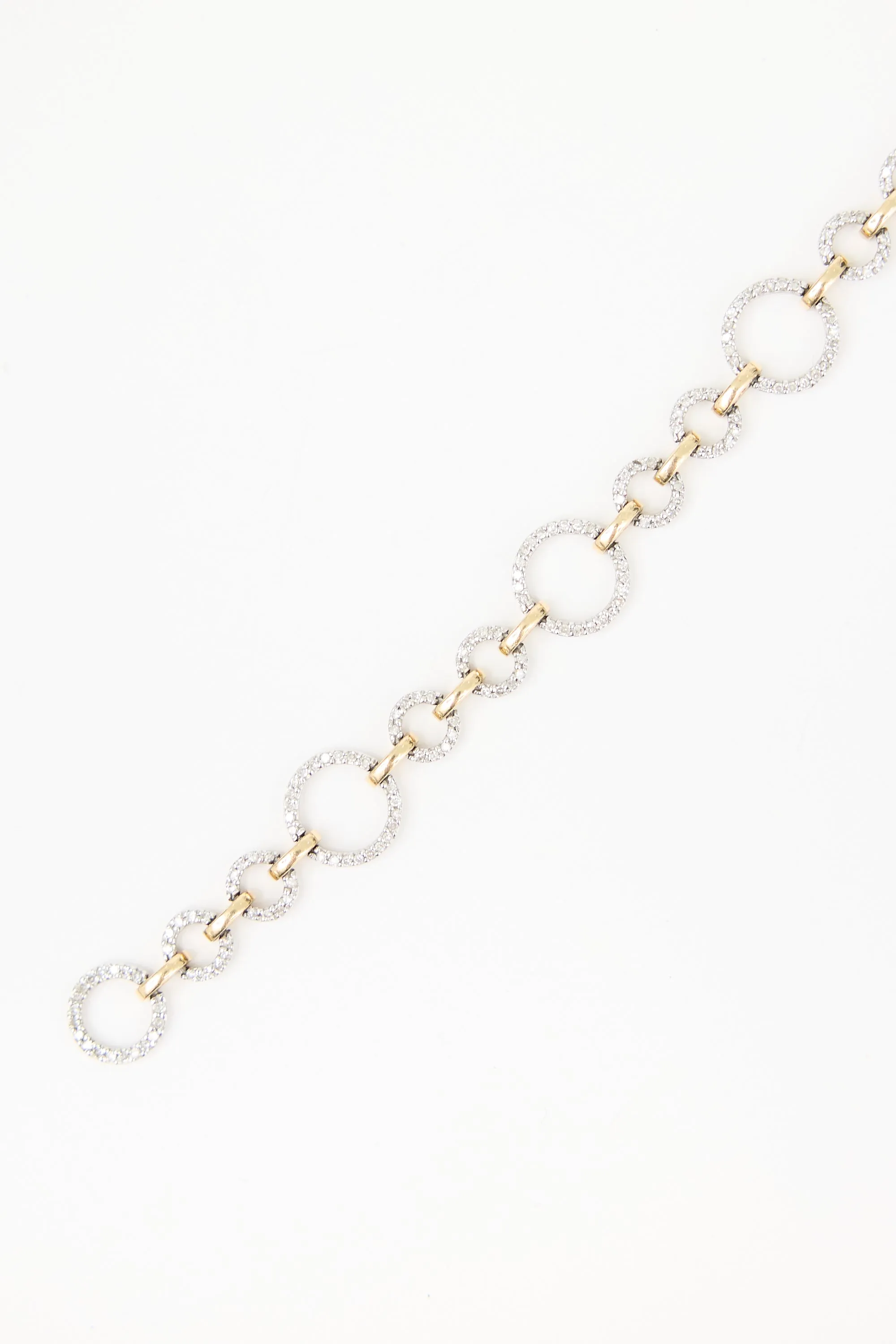 14K White & Yellow Gold Diamond Bracelet sold by VSP Consignment product image thumbnail 5