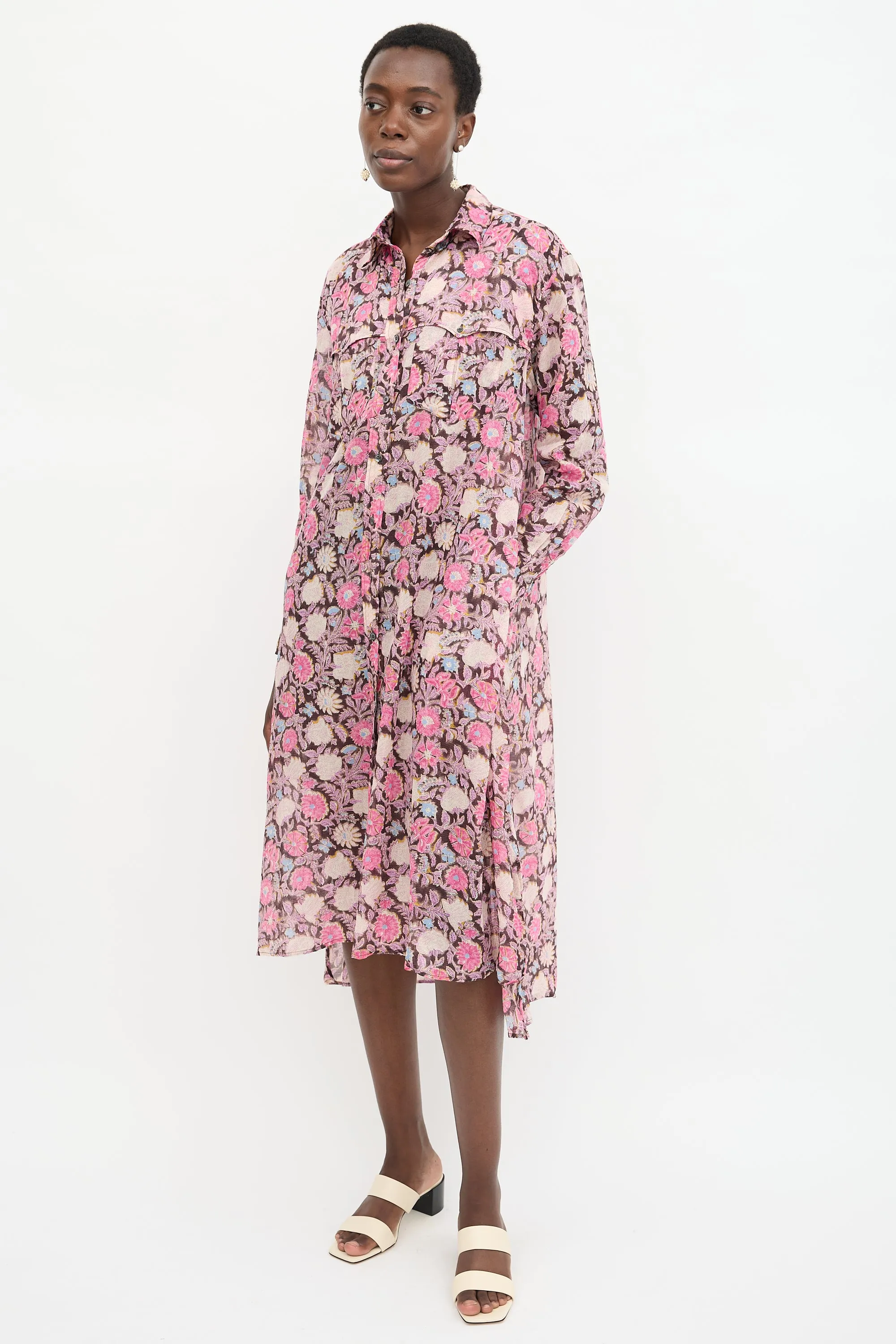 Floral Eliane Shirt Dress sold by VSP Consignment product image thumbnail 3
