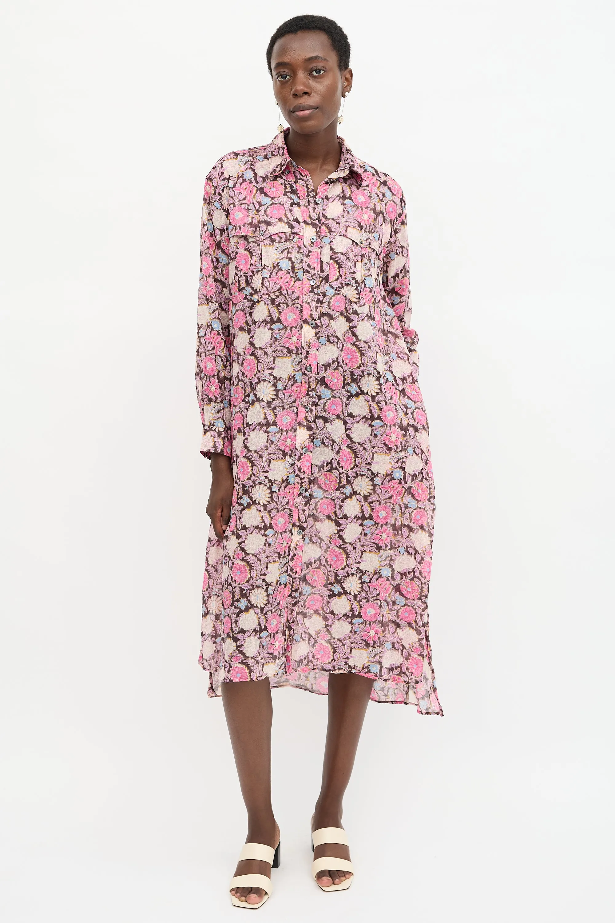 Floral Eliane Shirt Dress sold by VSP Consignment product image thumbnail 5