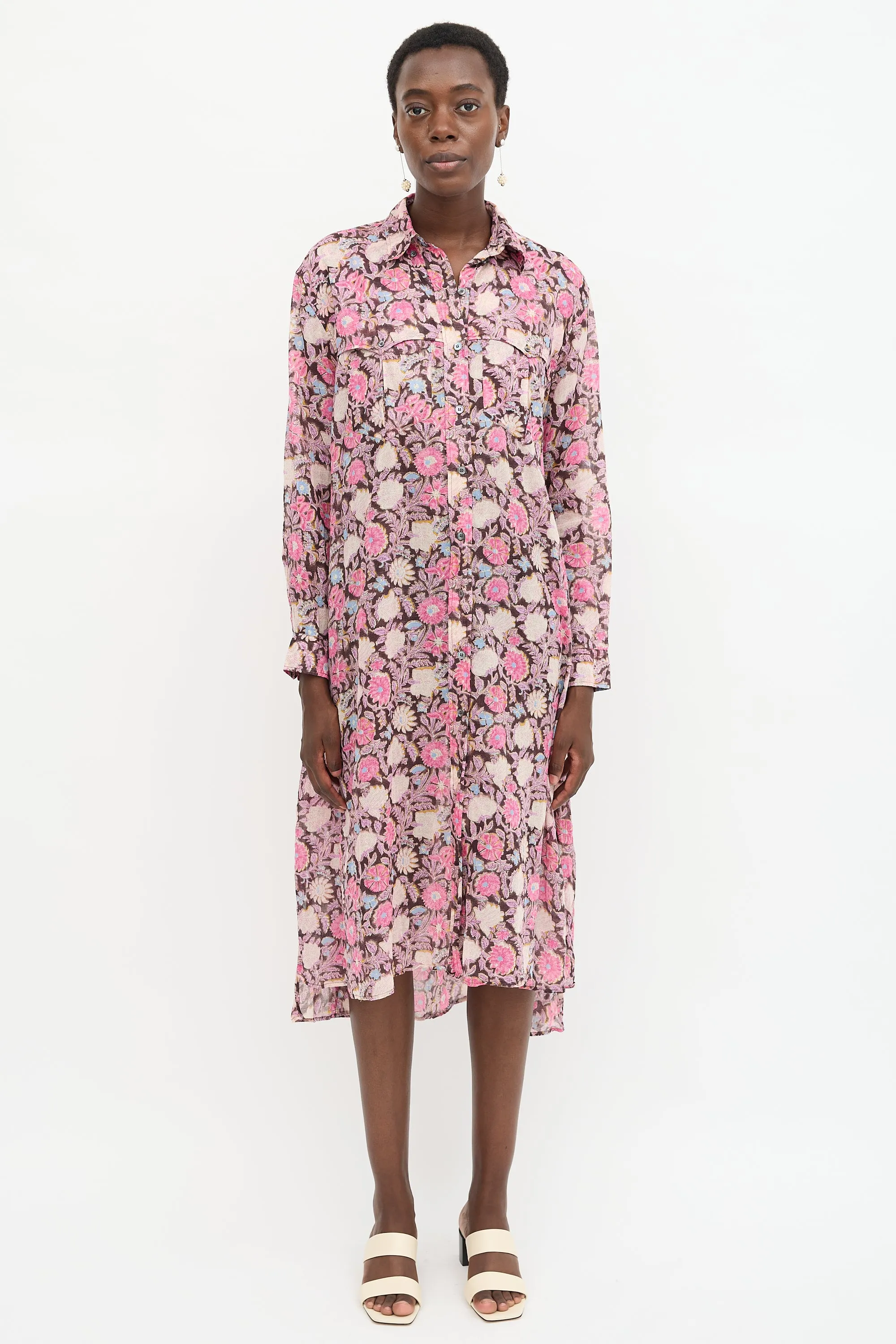 Floral Eliane Shirt Dress sold by VSP Consignment