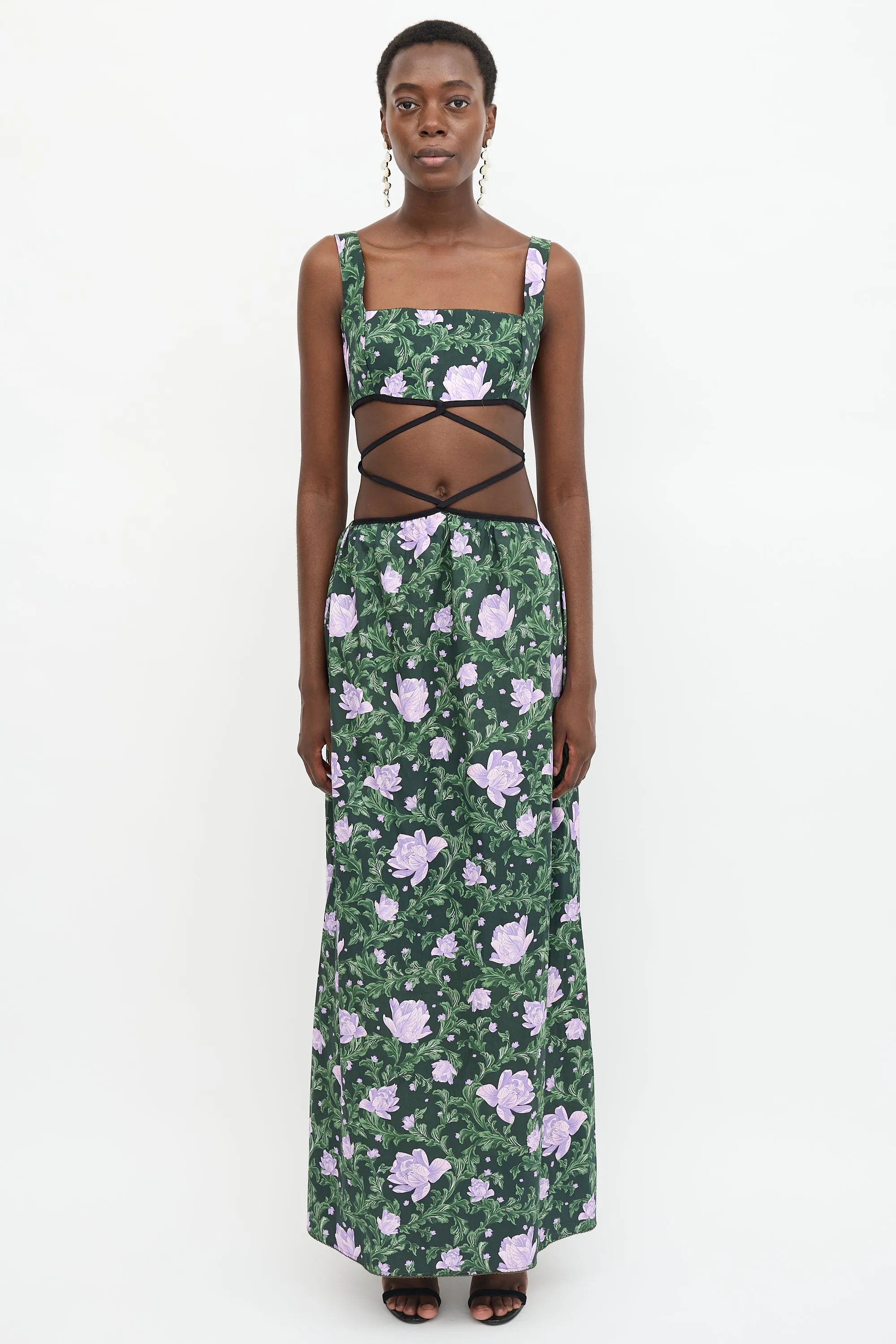 Floral Cut Out Dress sold by VSP Consignment