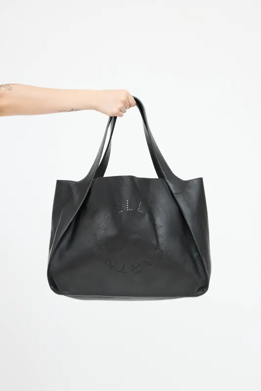 Leather Logo Tote Bag sold by VSP Consignment