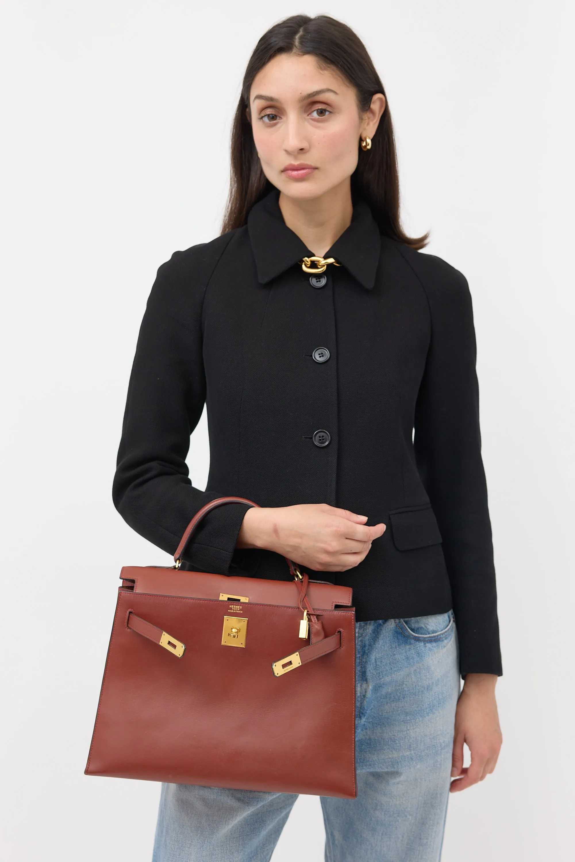 Vintage Sienne Verso Box Sellier 32 Bag sold by VSP Consignment